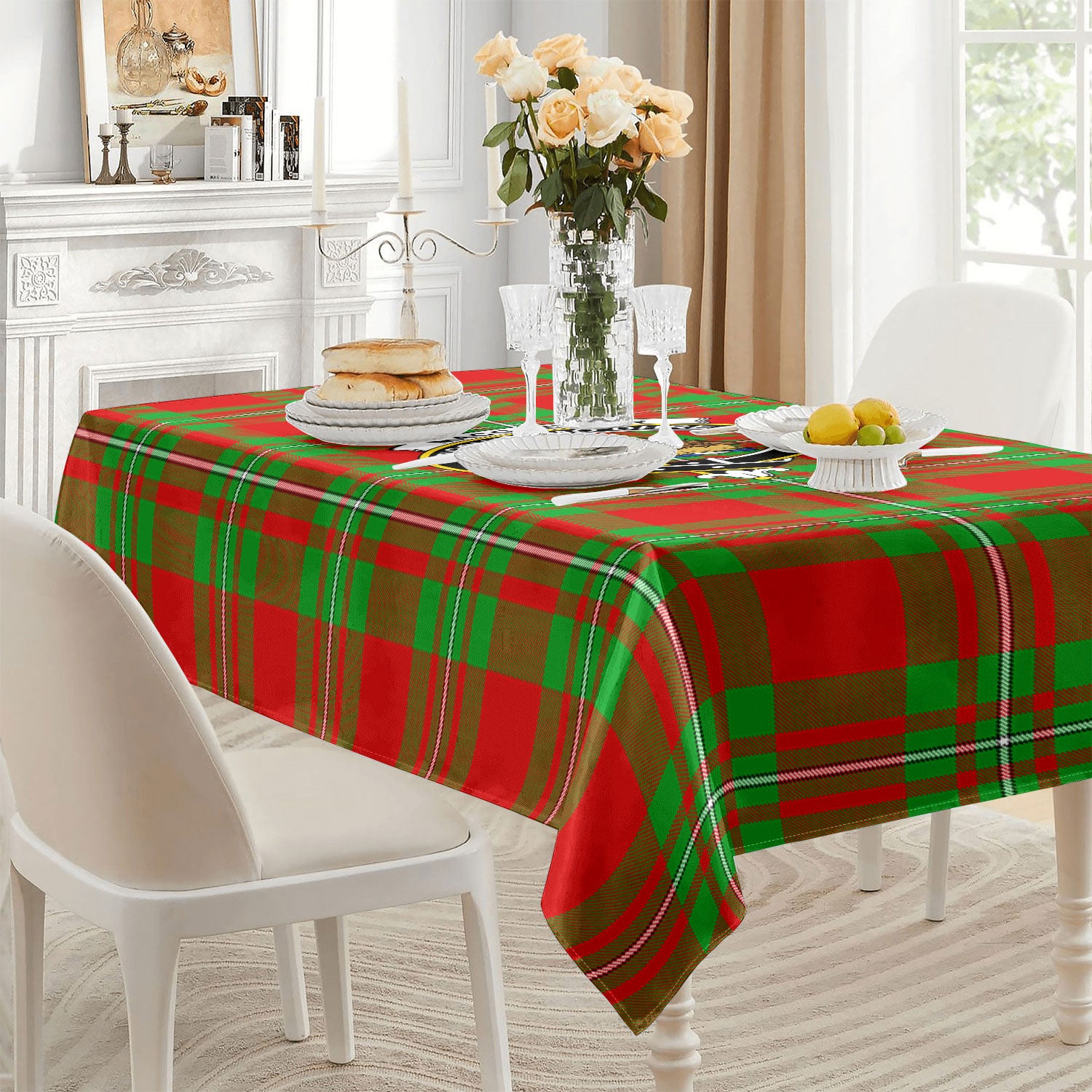 MacGregor Modern Tartan Crest Tablecloth