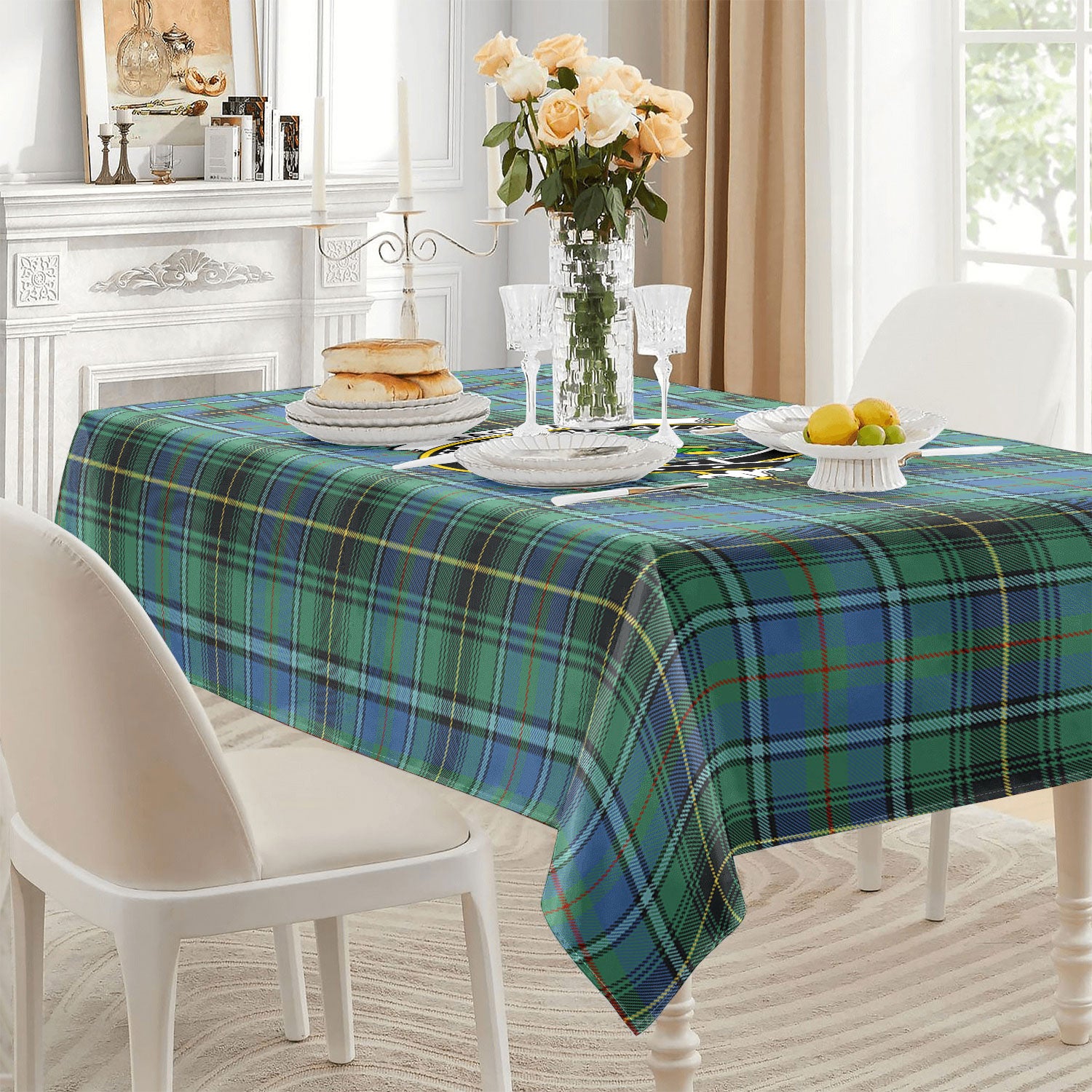 MacInnes Ancient Tartan Crest Tablecloth