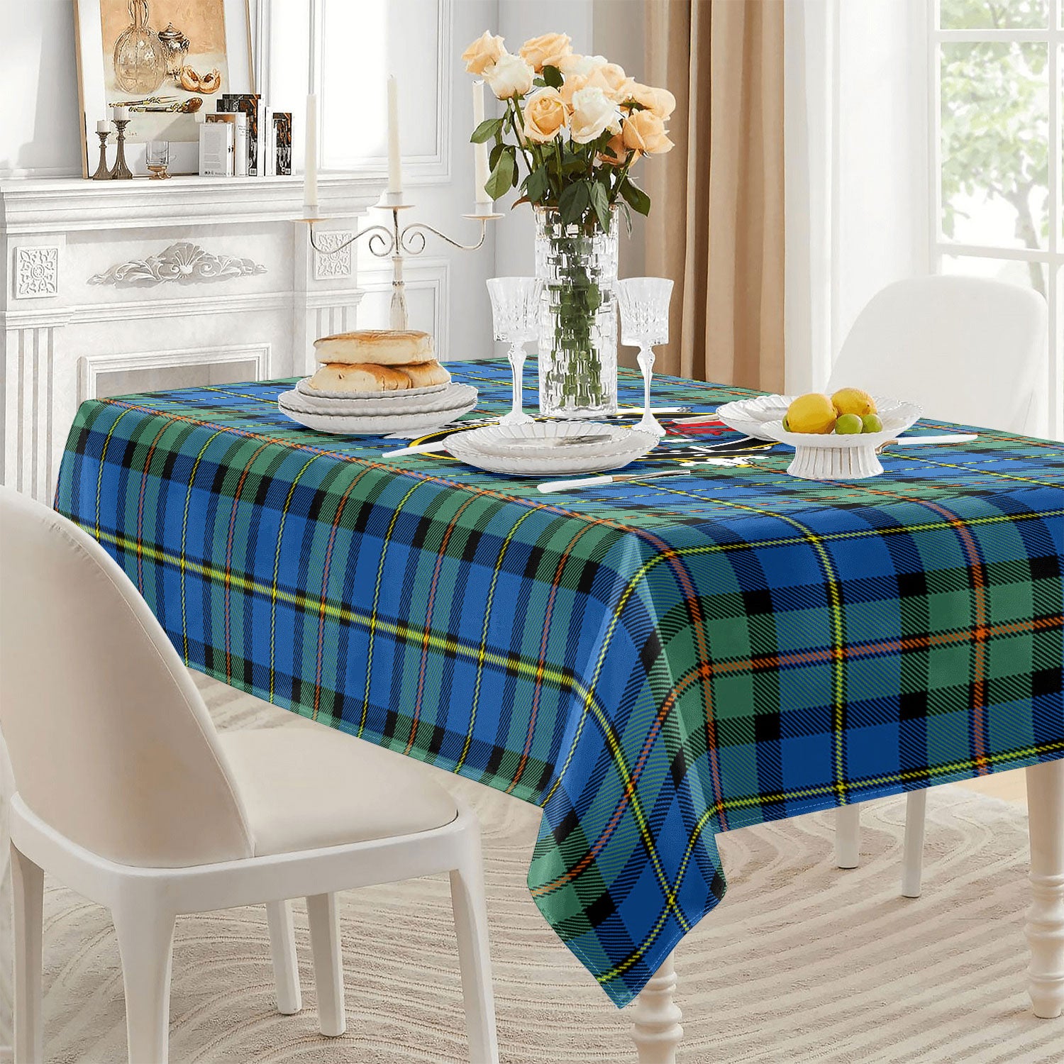 MacLeod of Harris Ancient Tartan Crest Tablecloth