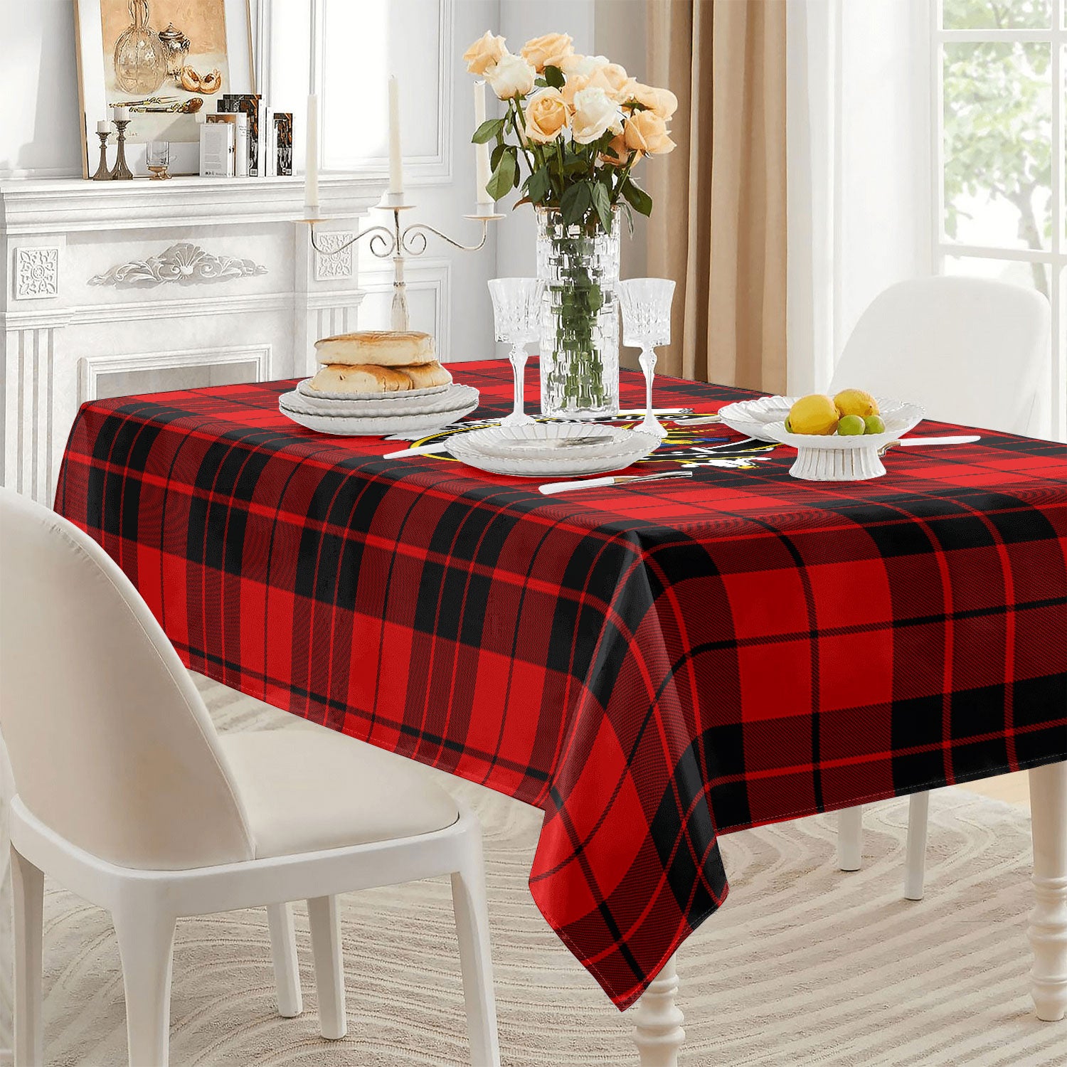 MacLeod of Raasay Tartan Crest Tablecloth