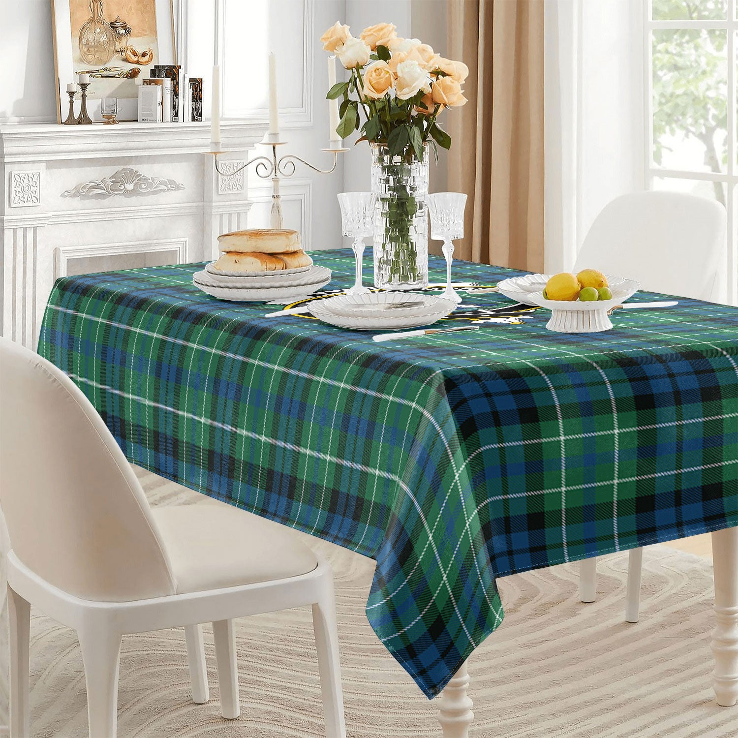 MacNeil of Colonsay Ancient Tartan Crest Tablecloth