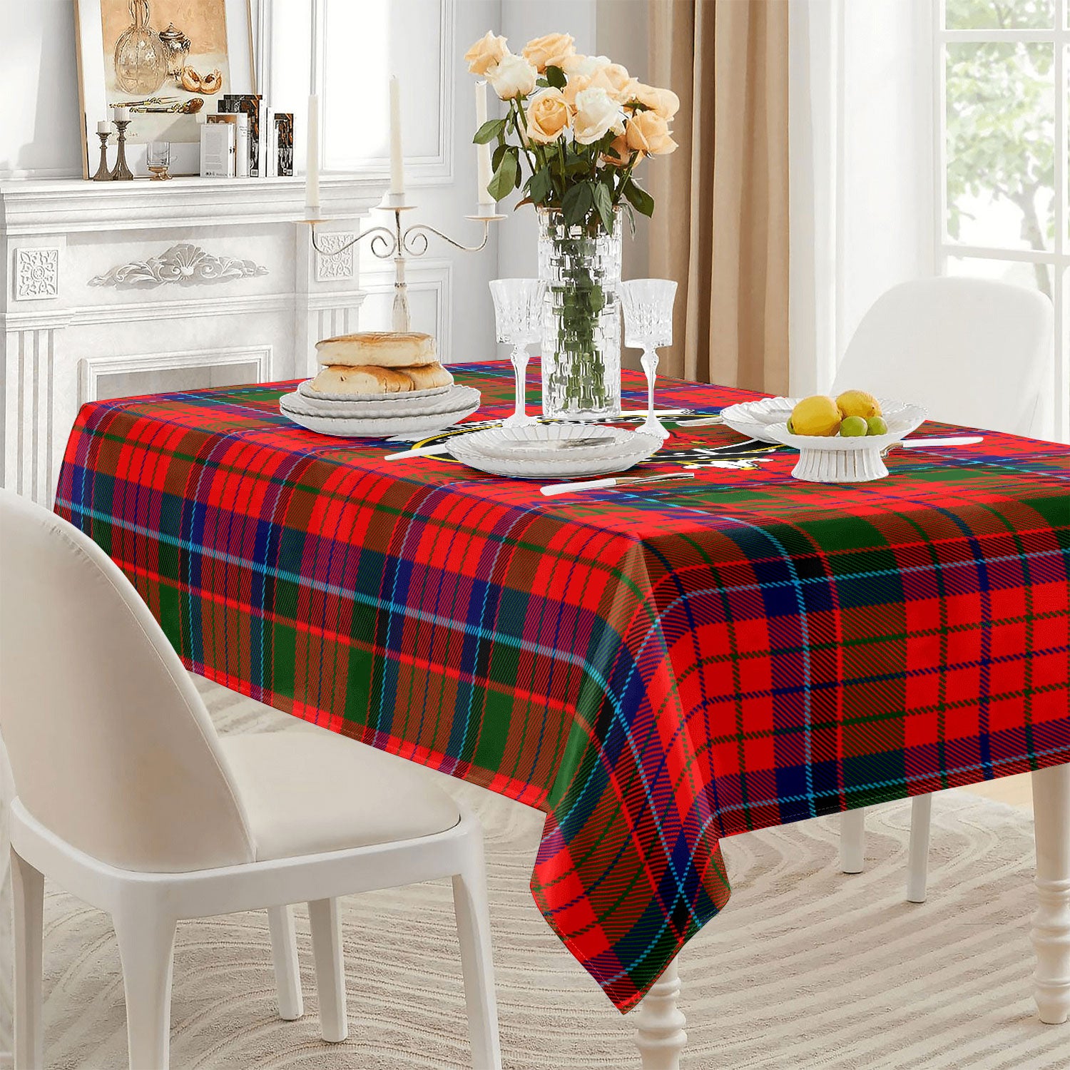 MacNicol (of Scorrybreac) Tartan Crest Tablecloth