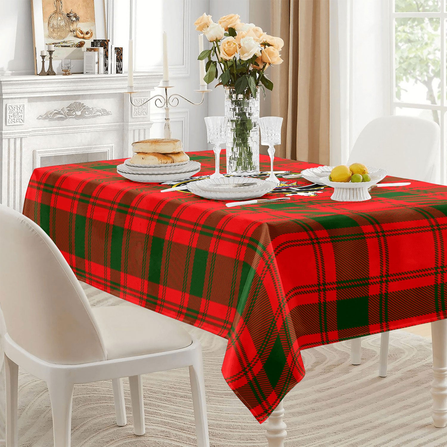 MacQuarrie Tartan Crest Tablecloth