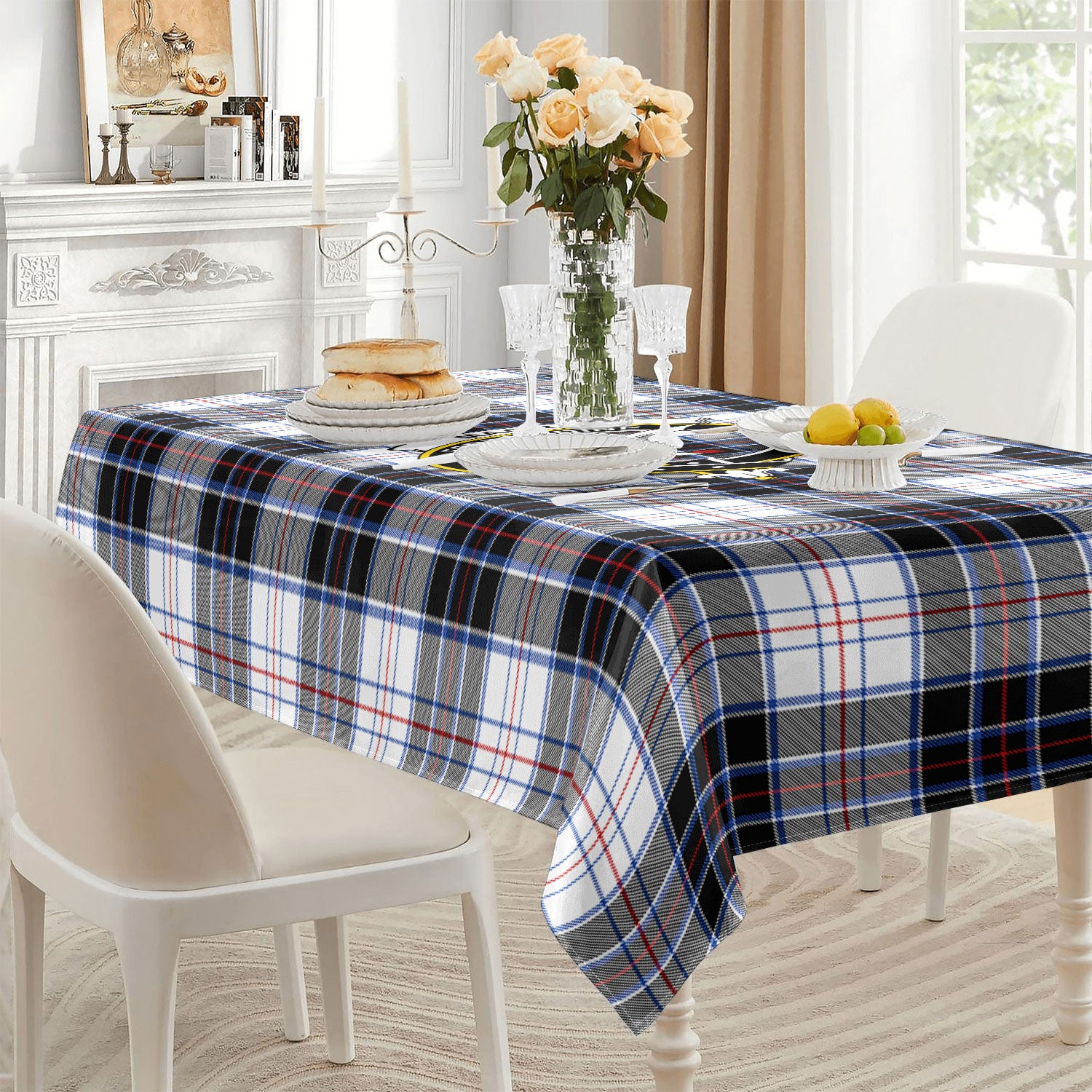 MacRae Dress Modern Tartan Crest Tablecloth