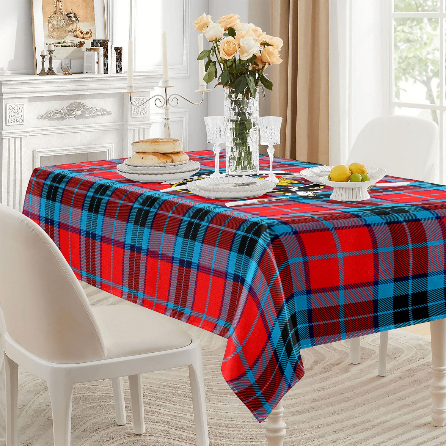 MacTavish Modern Tartan Crest Tablecloth