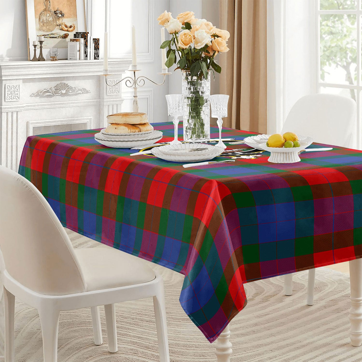 Mar Tartan Crest Tablecloth