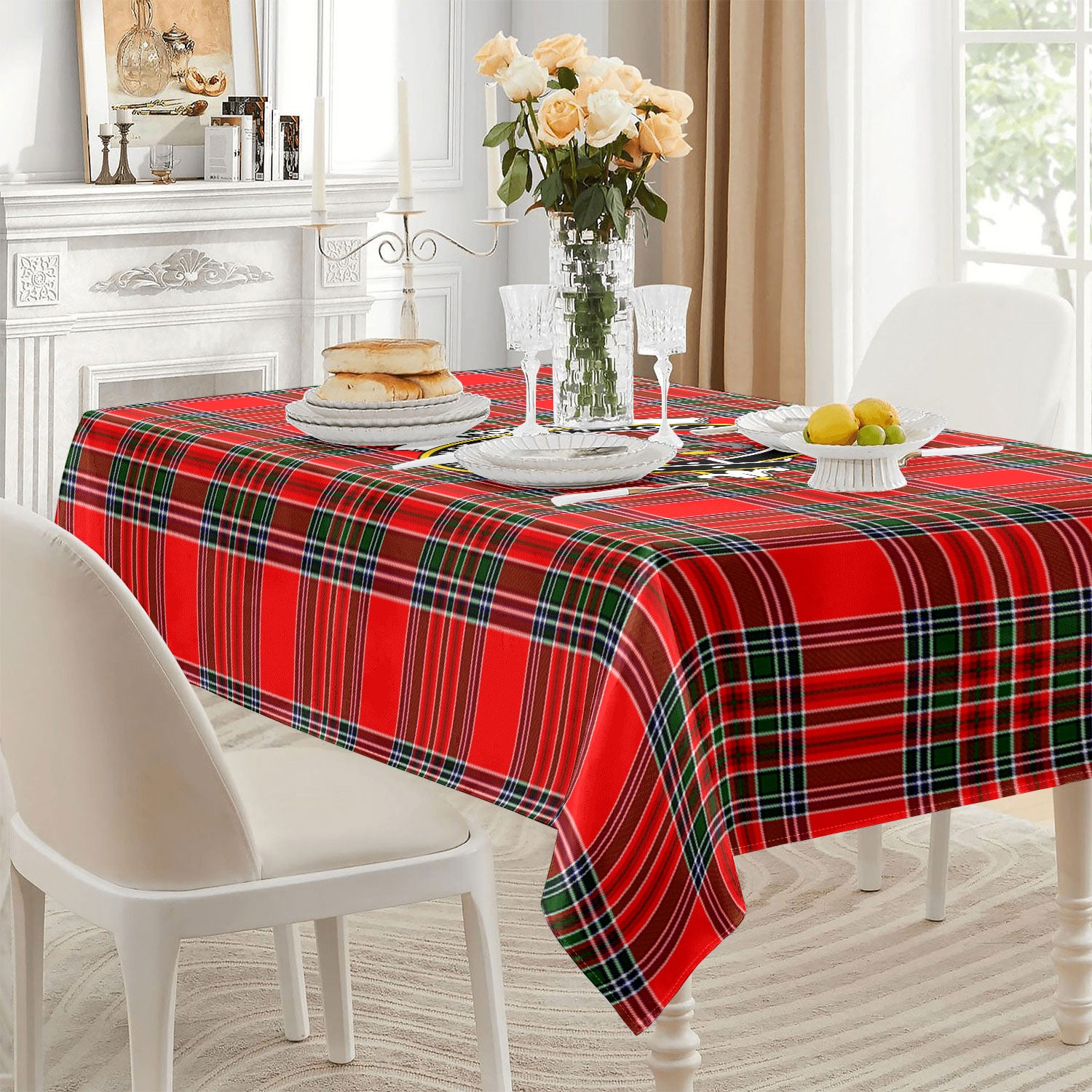 McBain Tartan Crest Tablecloth