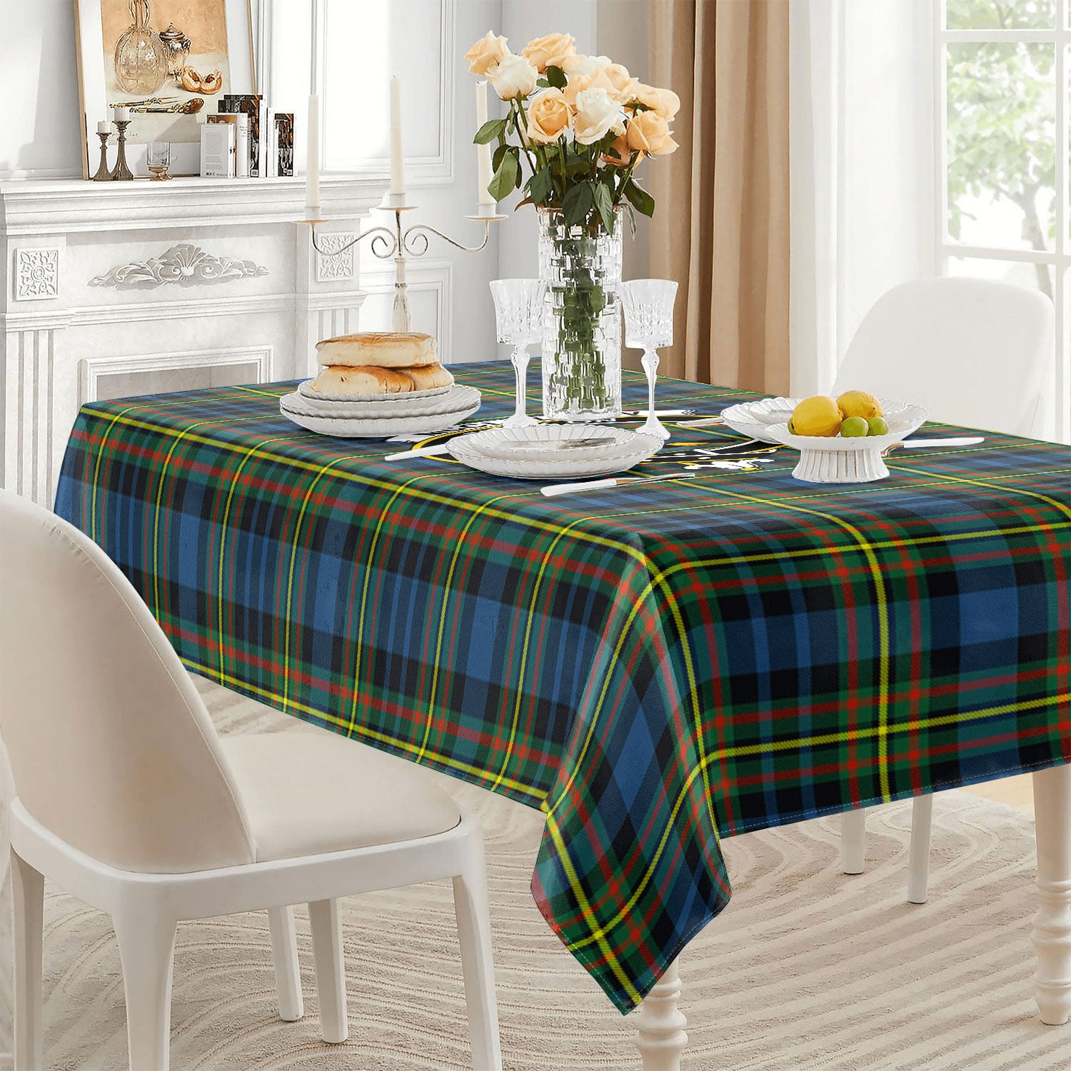 McClellan Ancient Tartan Crest Tablecloth