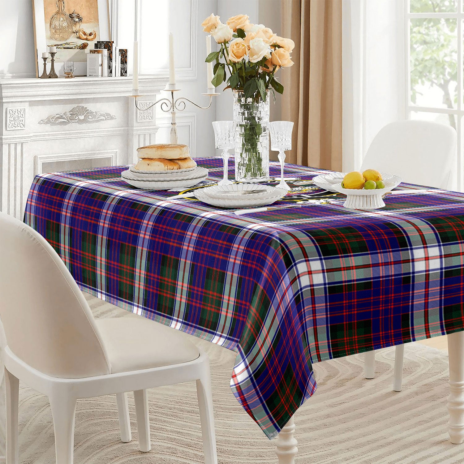 McDonald Dress Modern Tartan Crest Tablecloth
