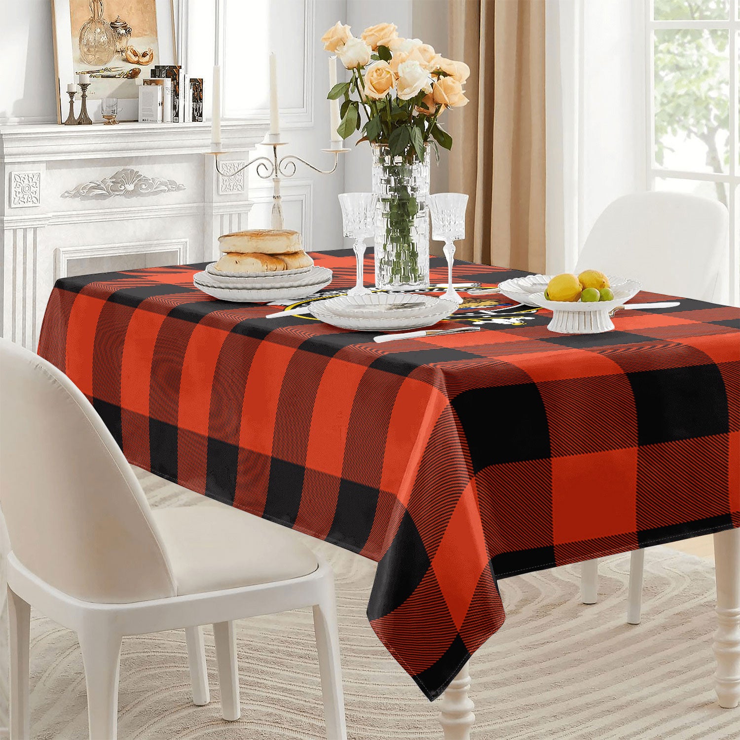 McGregor Rob Roy Ancient Tartan Crest Tablecloth
