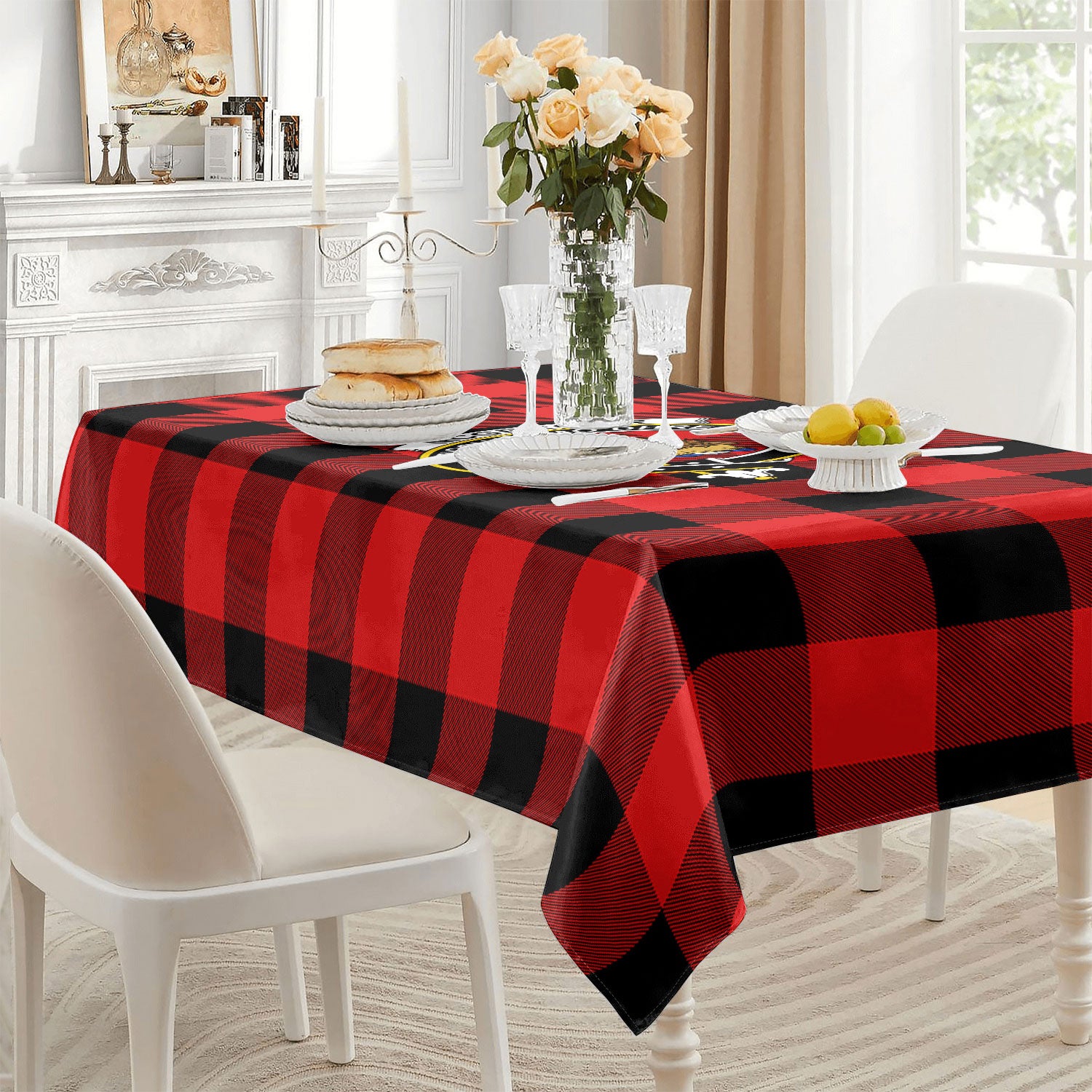McGregor Rob Roy Modern Tartan Crest Tablecloth
