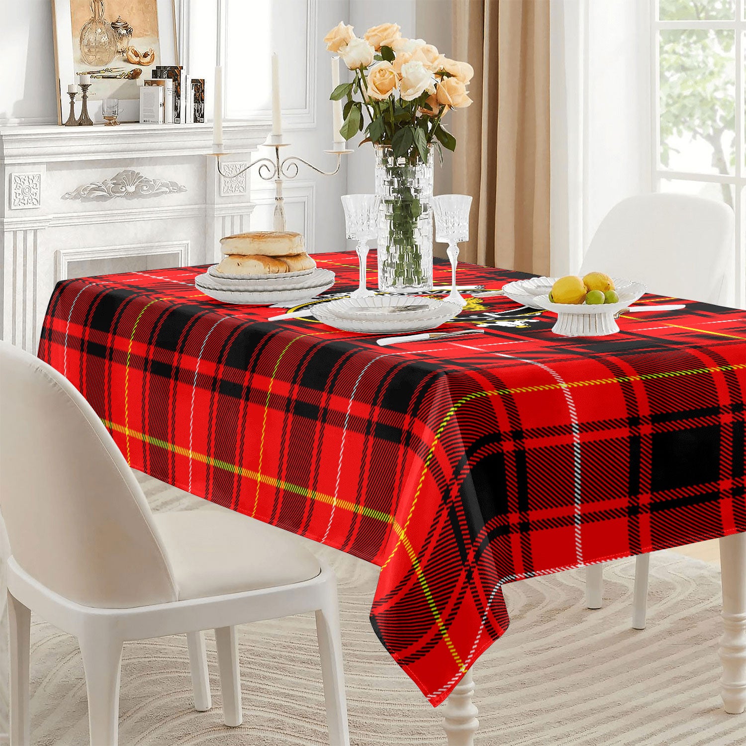 McIver Modern Tartan Crest Tablecloth