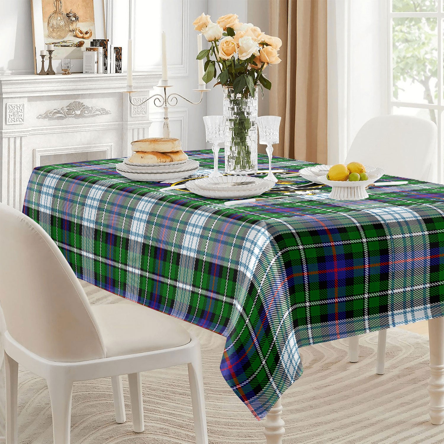 McKenzie Dress Modern Tartan Crest Tablecloth