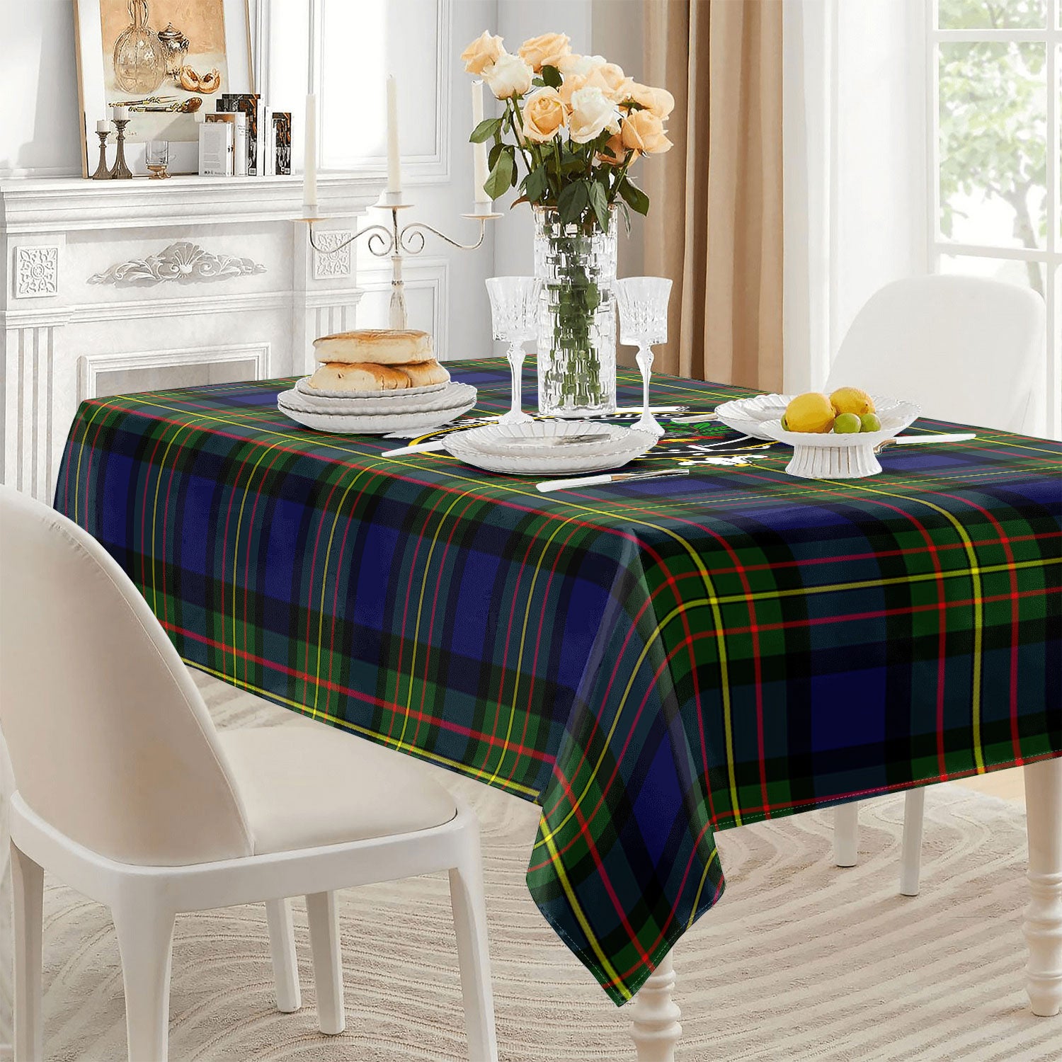 McLaren Modern Tartan Crest Tablecloth