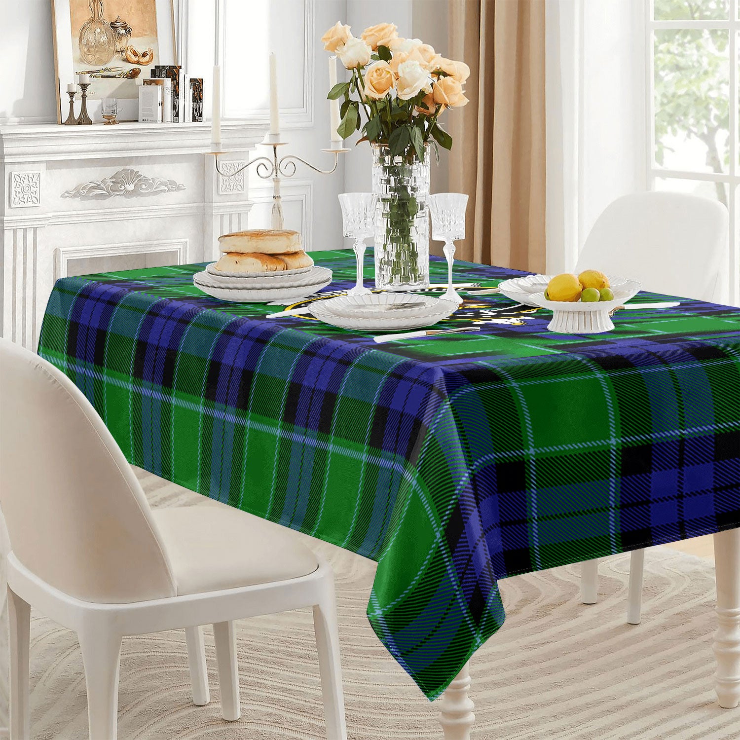Monteith Tartan Crest Tablecloth