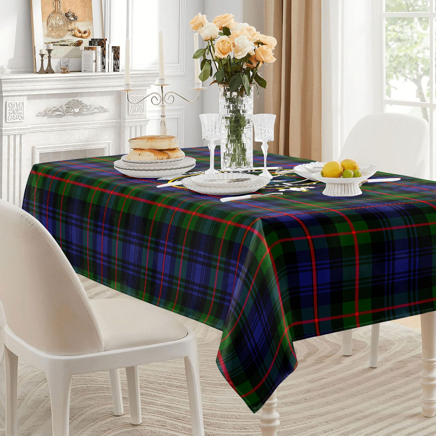 Murray of Atholl Modern Tartan Crest Tablecloth