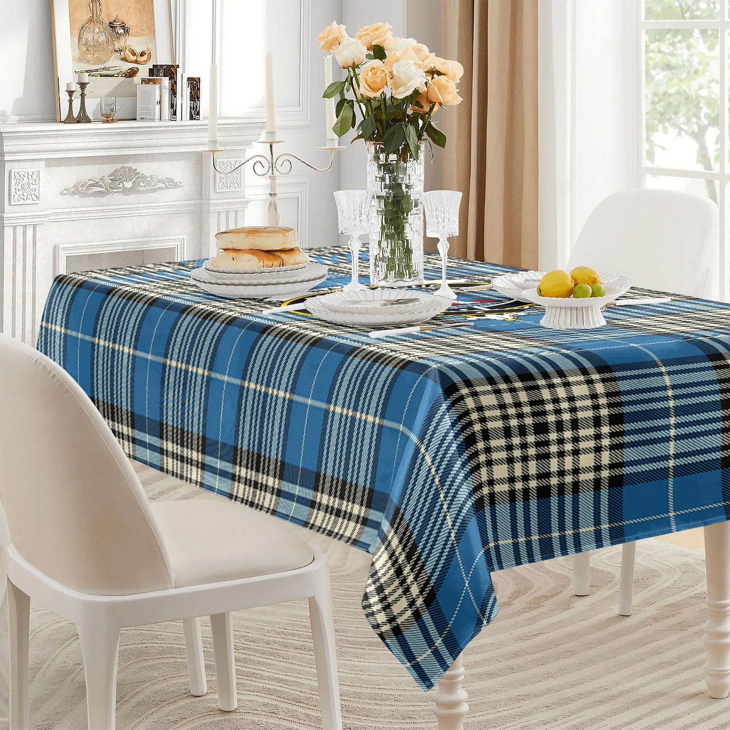 Napier Ancient Tartan Crest Tablecloth
