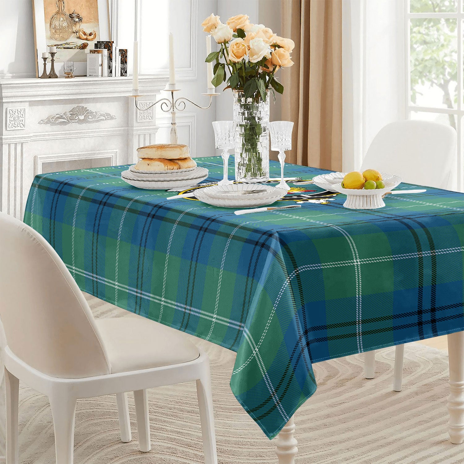 Oliphant Ancient Tartan Crest Tablecloth