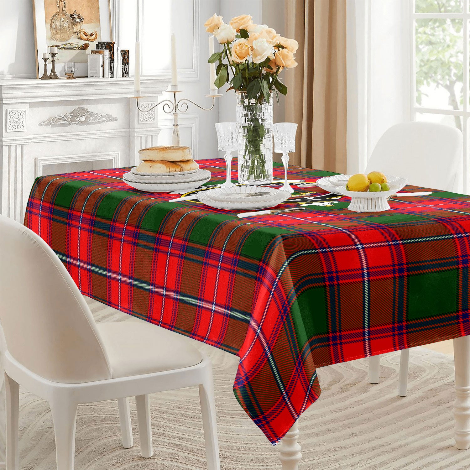 Rattray Modern Tartan Crest Tablecloth