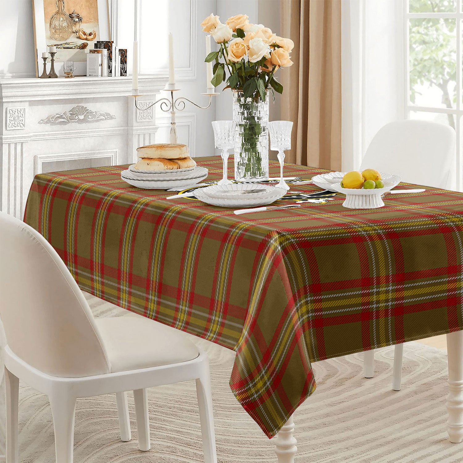 Reid Ancient Tartan Crest Tablecloth