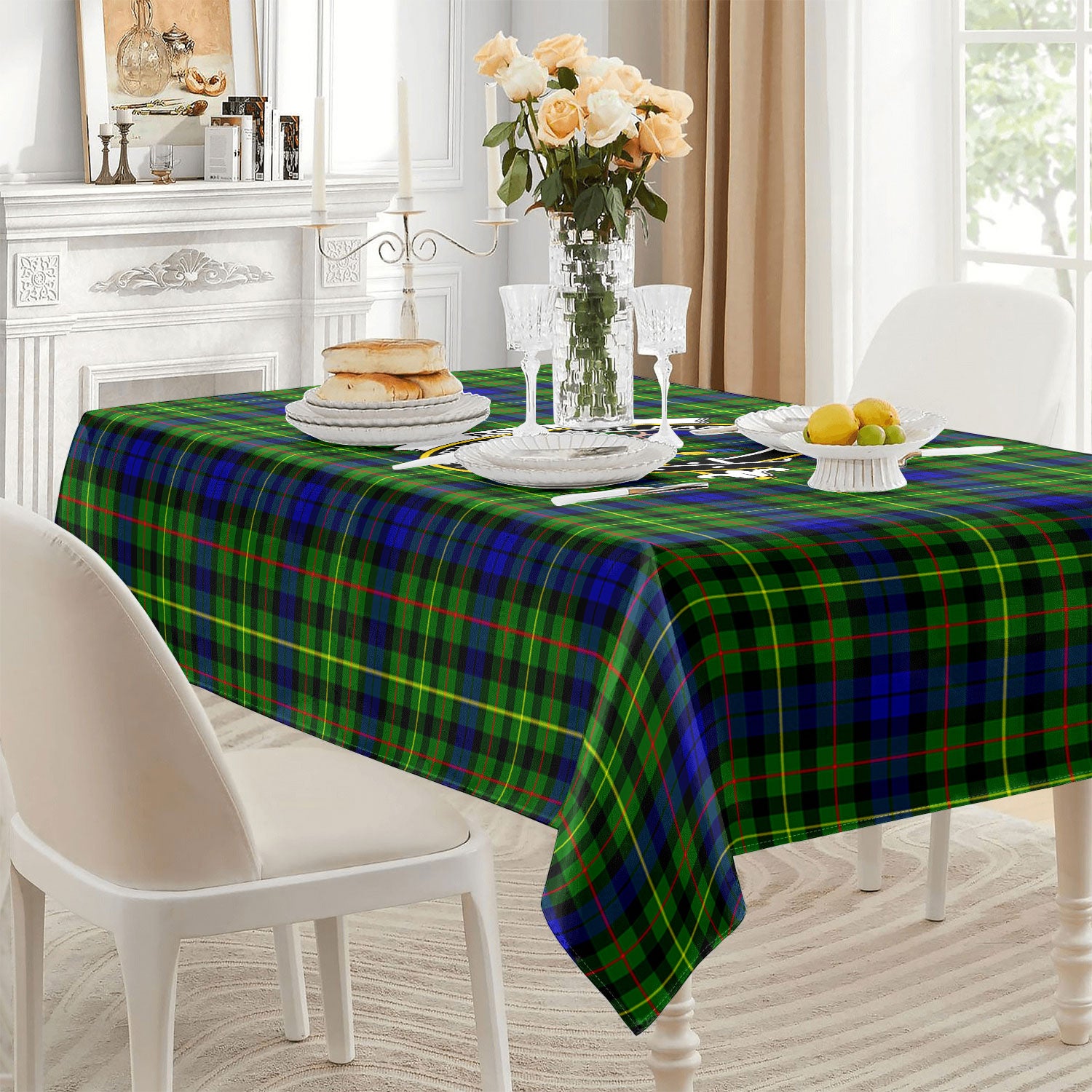 Rollo Modern Tartan Crest Tablecloth