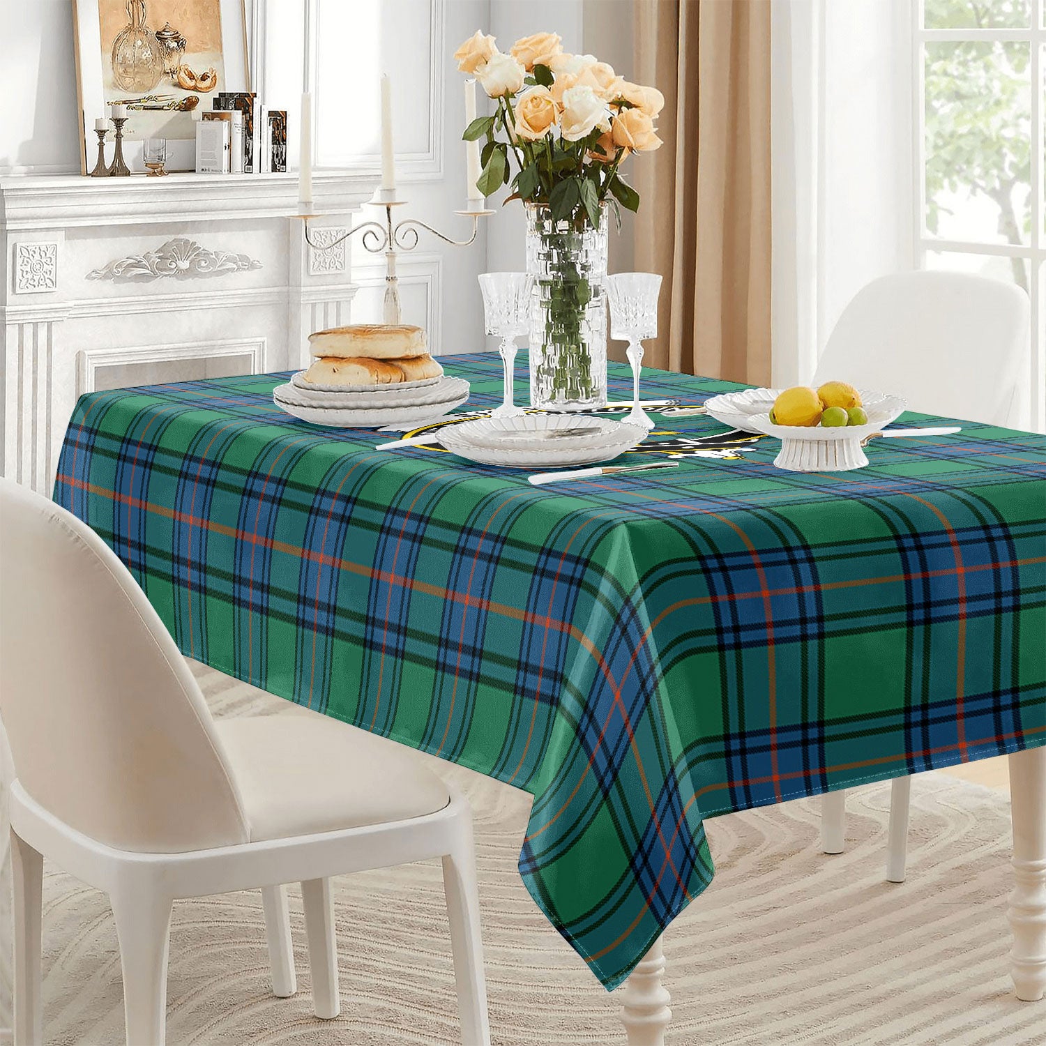 Shaw Ancient Tartan Crest Tablecloth