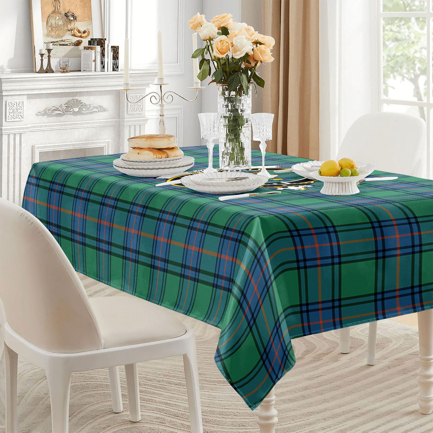 Shaw (of Sauchie) Ancient Tartan Crest Tablecloth