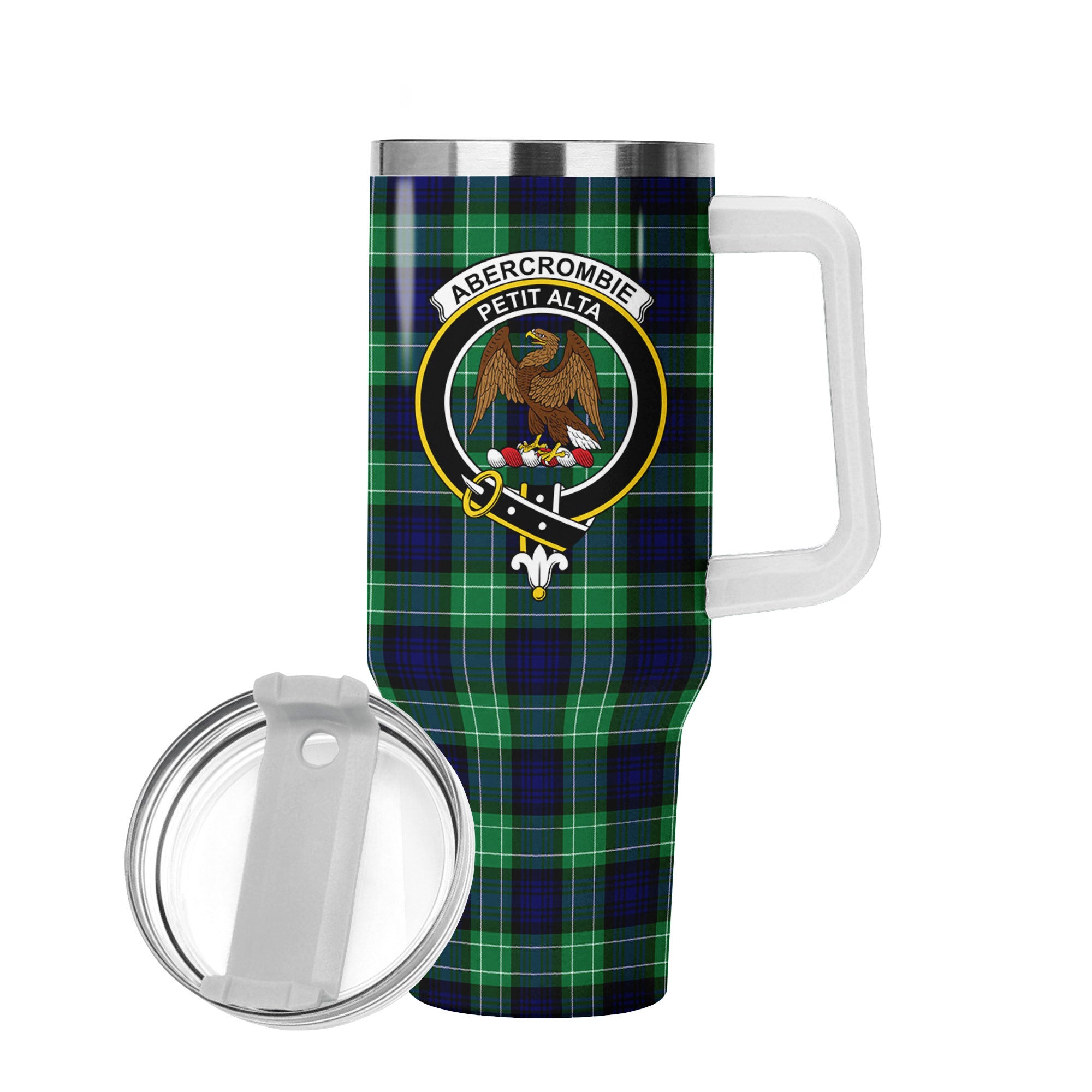 Abercrombie Tartan Crest 40 oz Insulated Tumbler with Handle