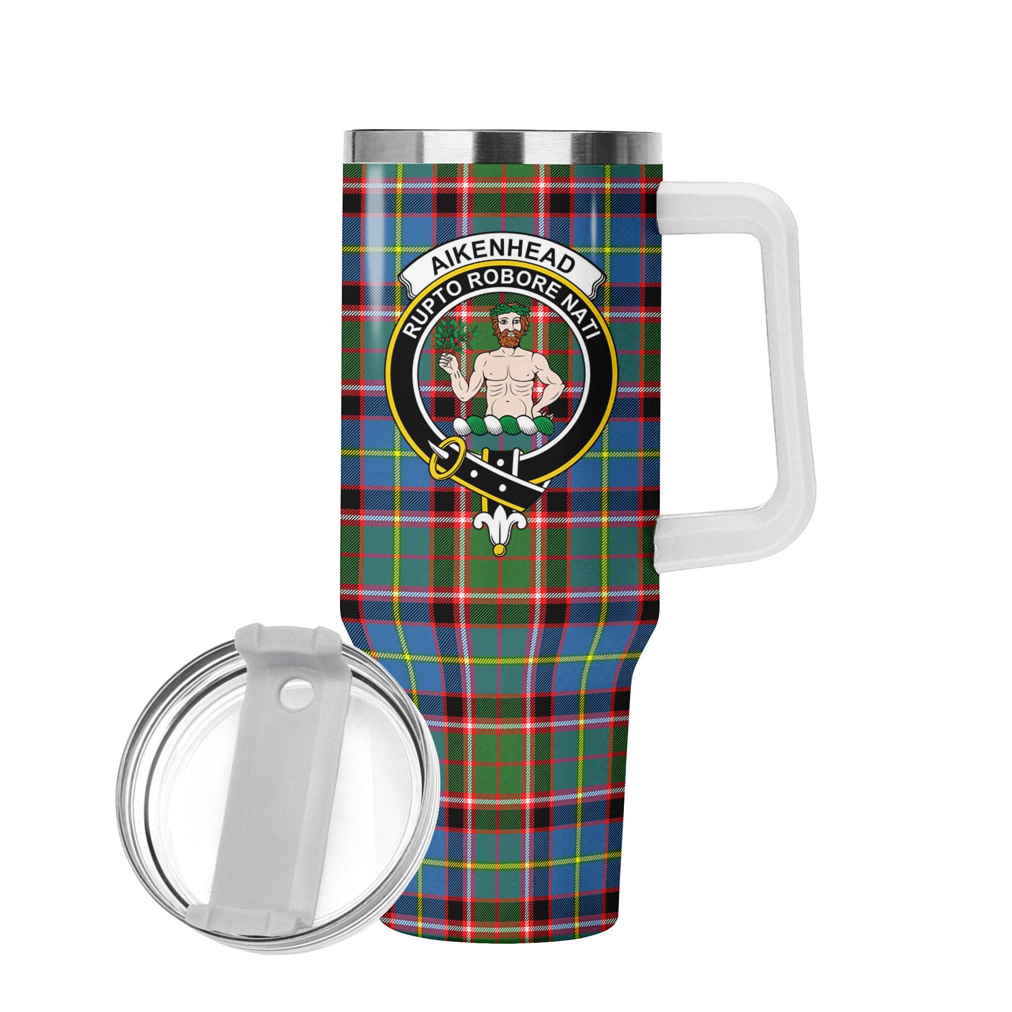 Aikenhead Tartan Crest 40 oz Insulated Tumbler with Handle