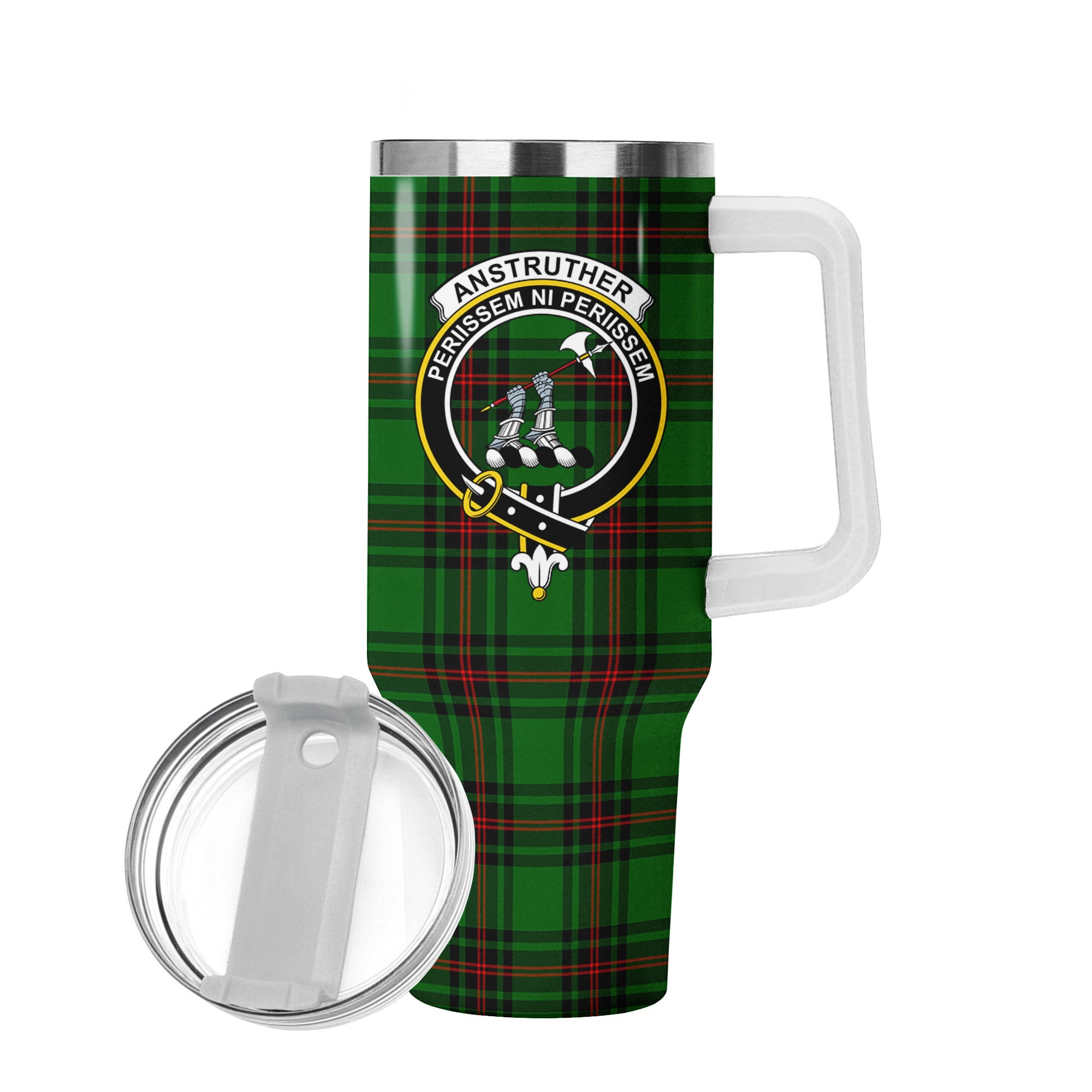 Anstruther Tartan Crest 40 oz Insulated Tumbler with Handle