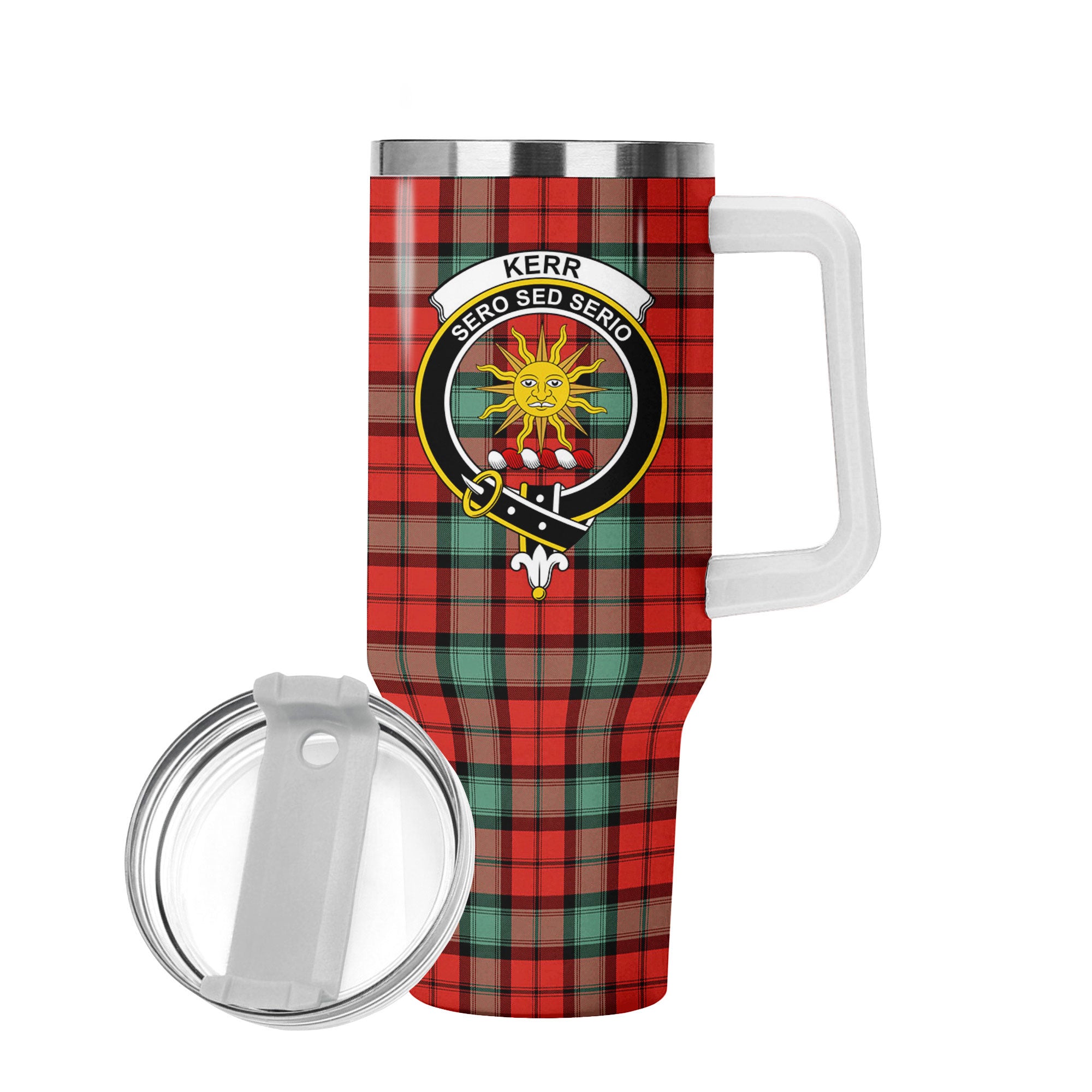 Kerr Ancient Tartan Crest 40 oz Insulated Tumbler with Handle
