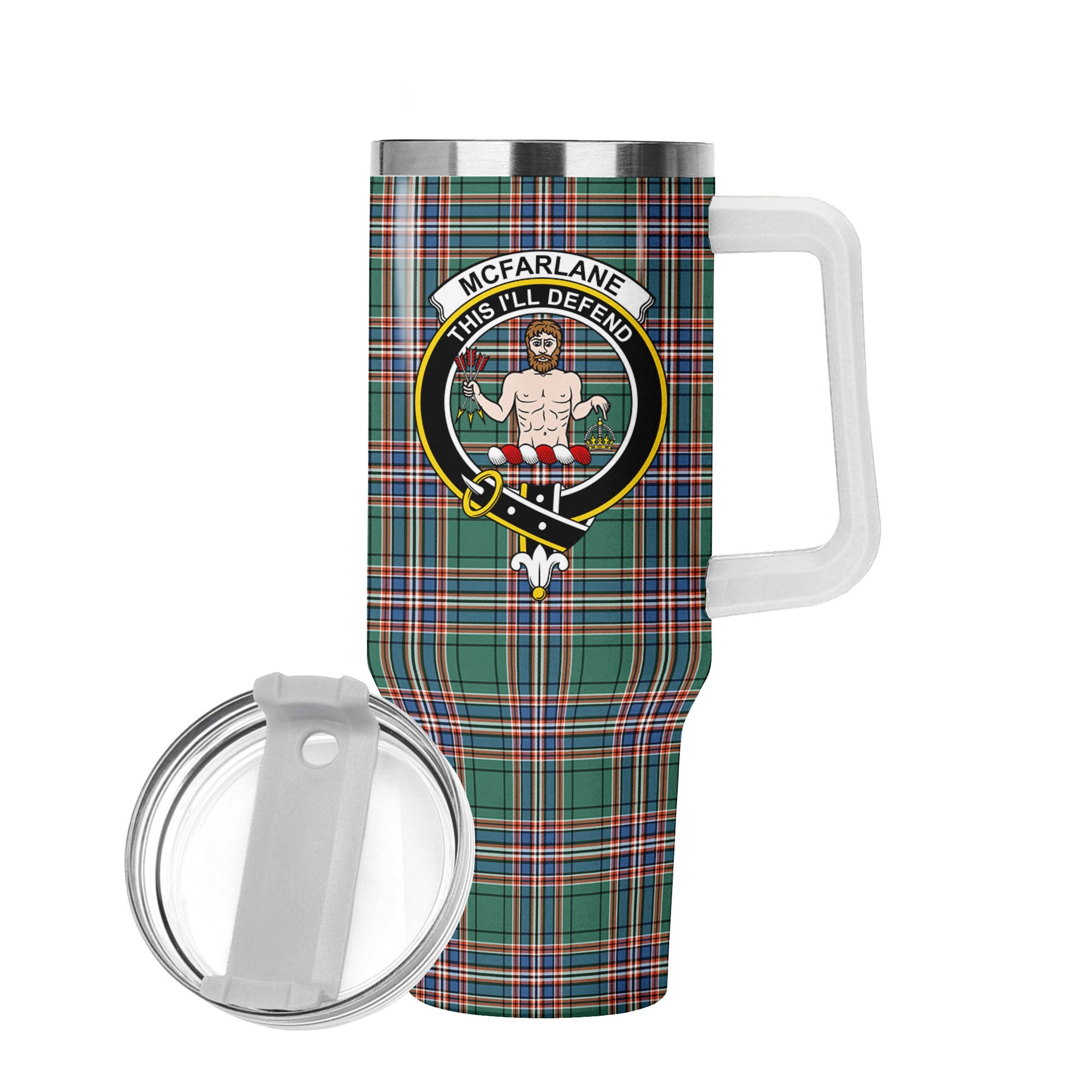 McFarlane Hunting Ancient Tartan Crest 40 oz Insulated Tumbler with Handle
