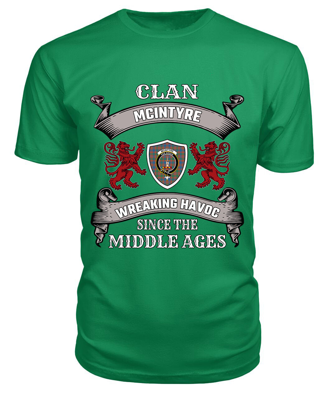 McIntyre Ancient Family Tartan - 2D T-shirt