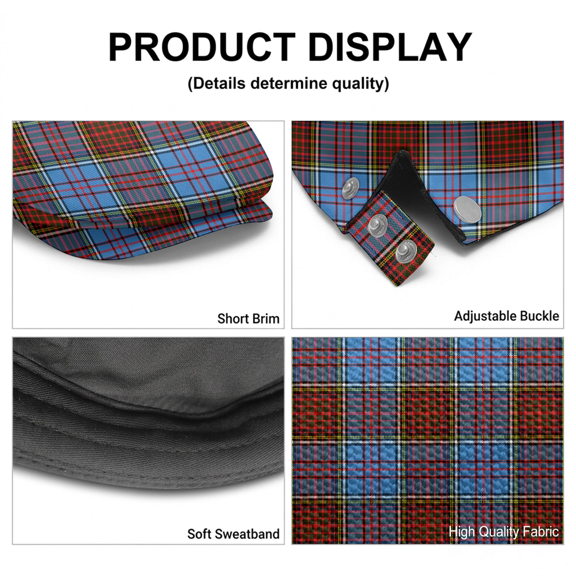 Anderson Modern Tartan Flat Caps