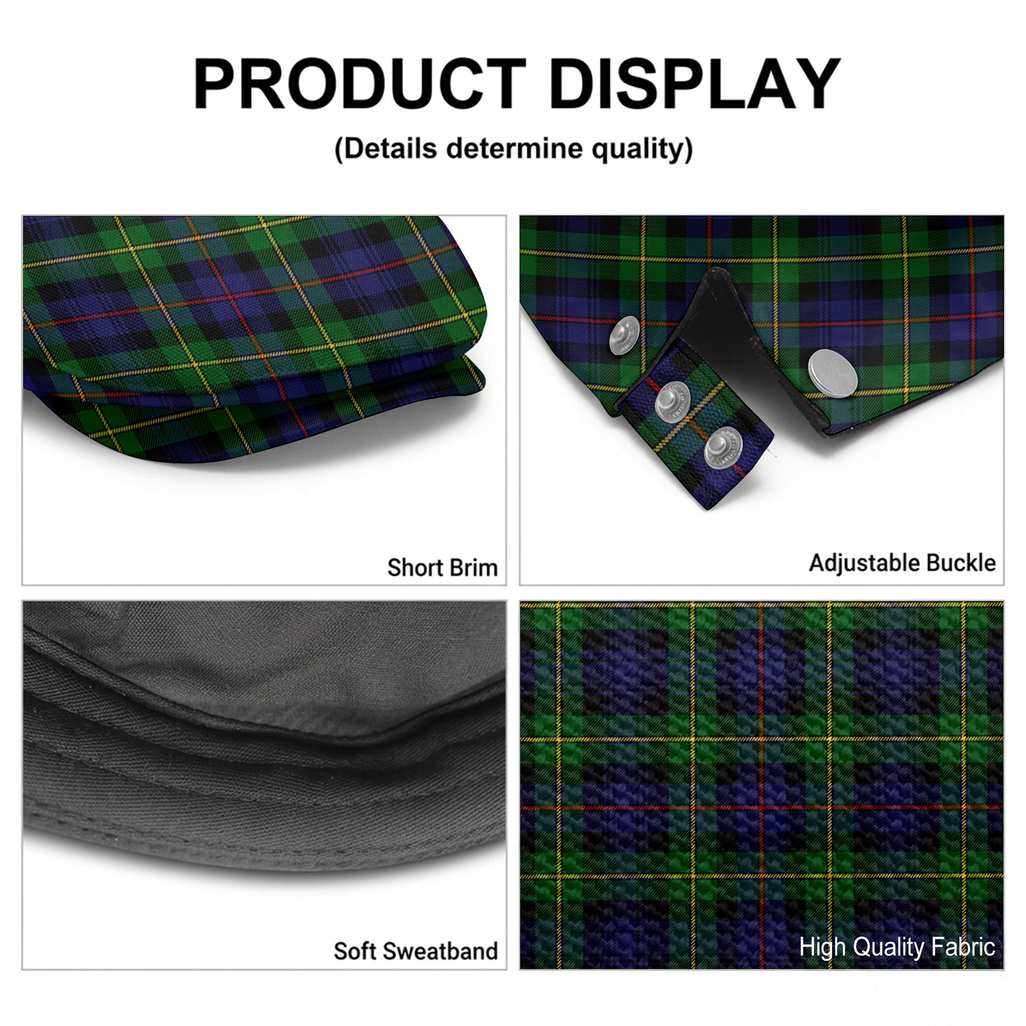 Baillie Tartan Flat Caps