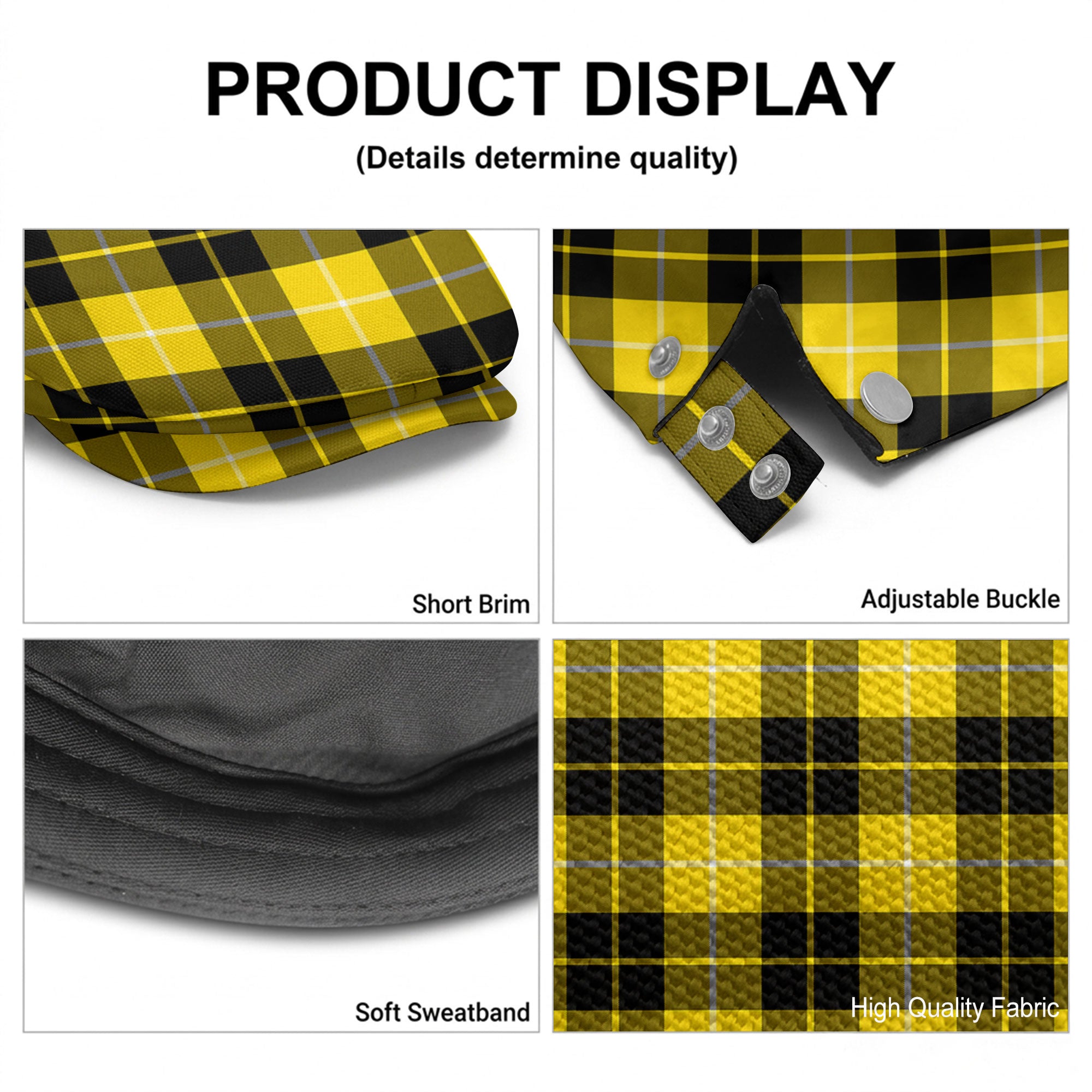 Barclay Dress Modern Tartan Flat Caps