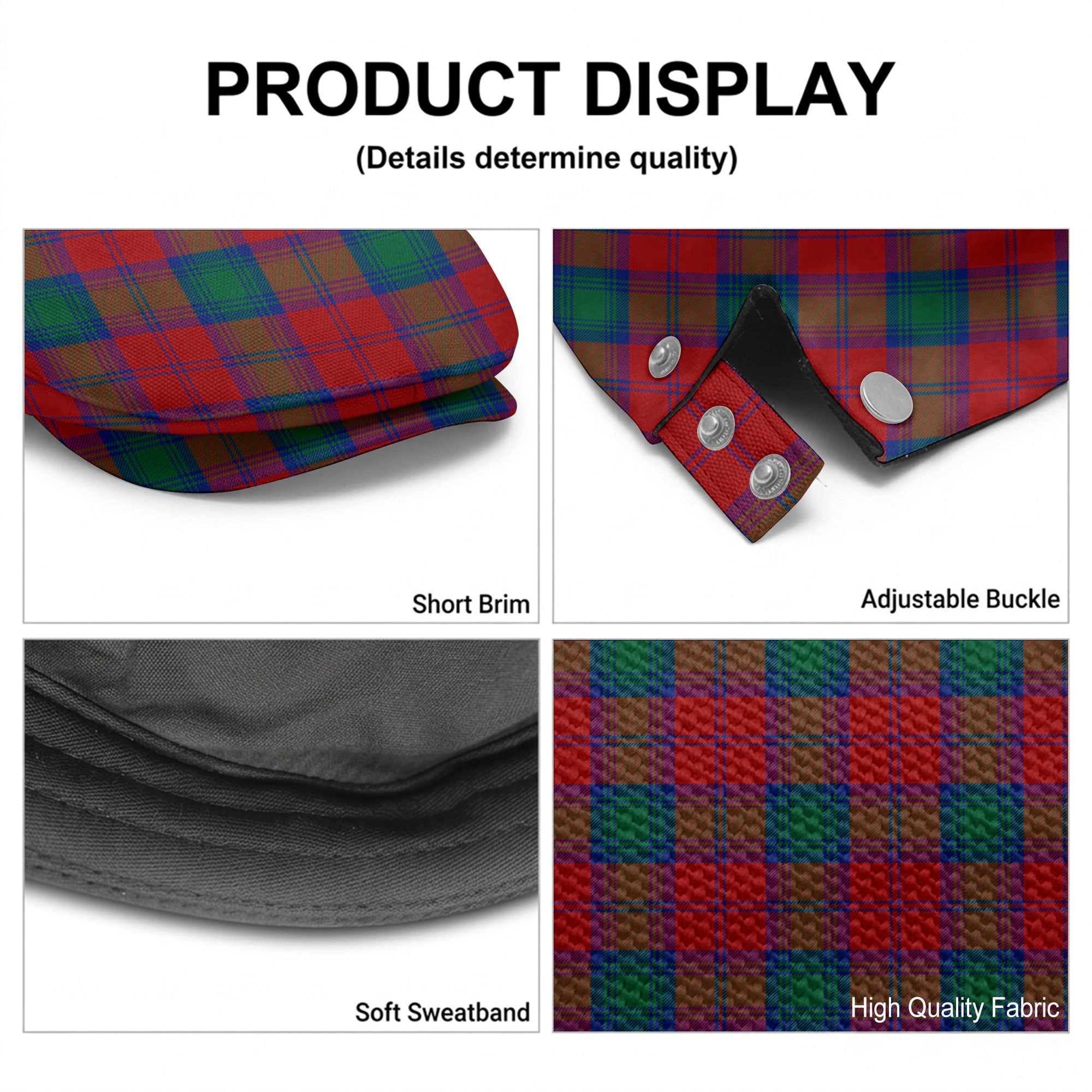 Byres Tartan Flat Caps