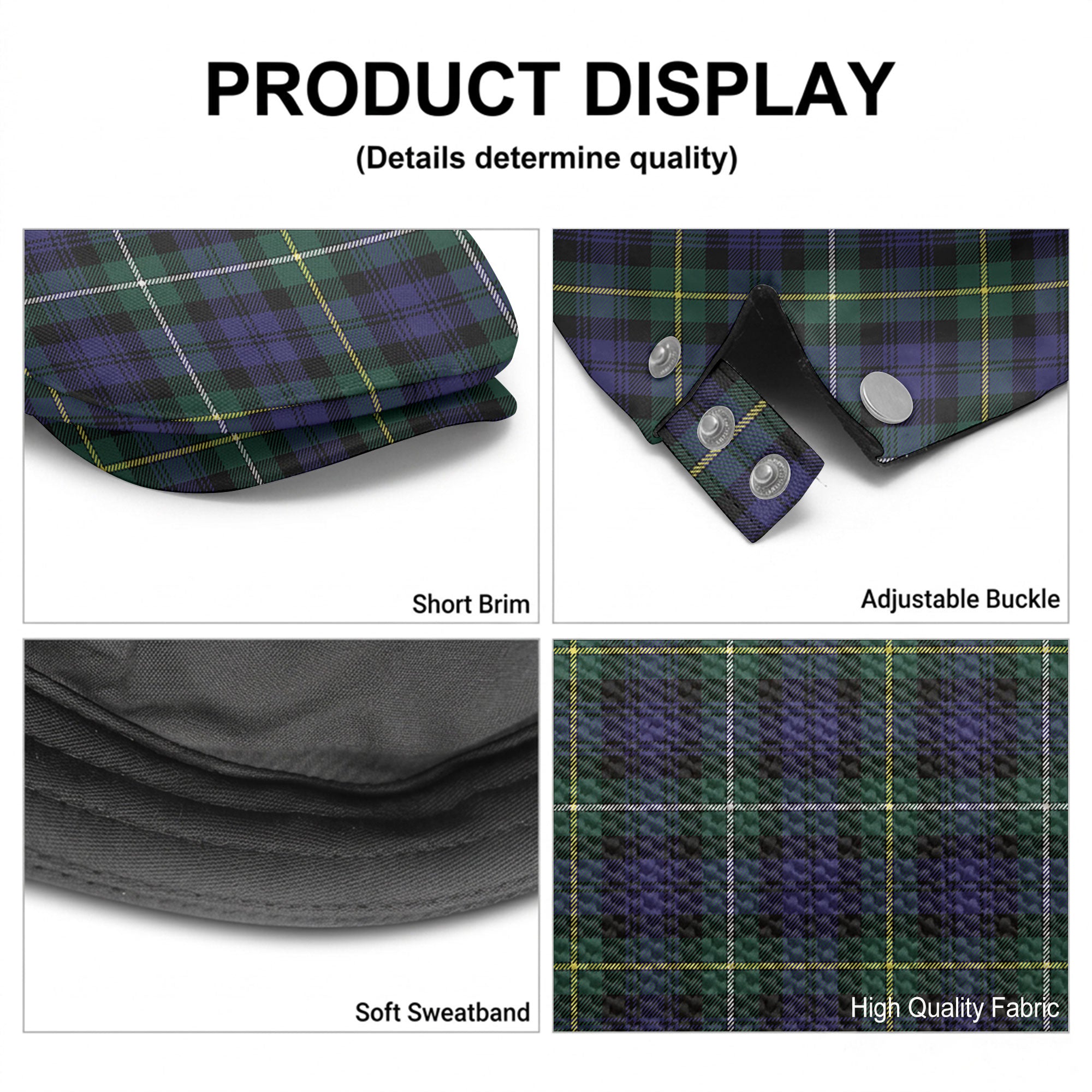Campbell Argyll Modern Tartan Flat Caps