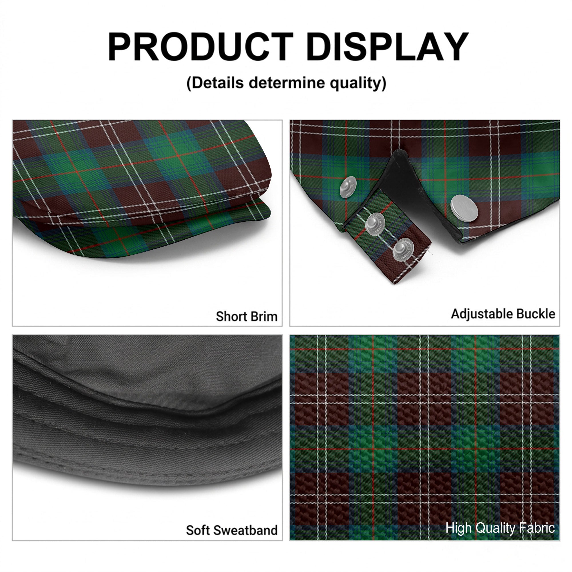 Chisholm Hunting Ancient Tartan Flat Caps
