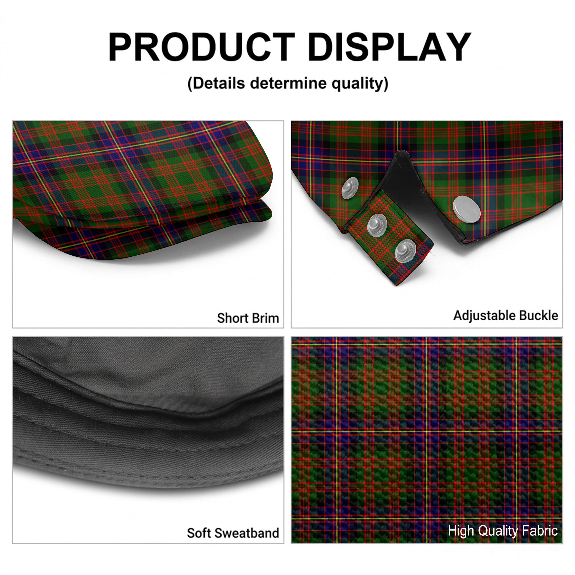 Cochrane Modern Tartan Flat Caps