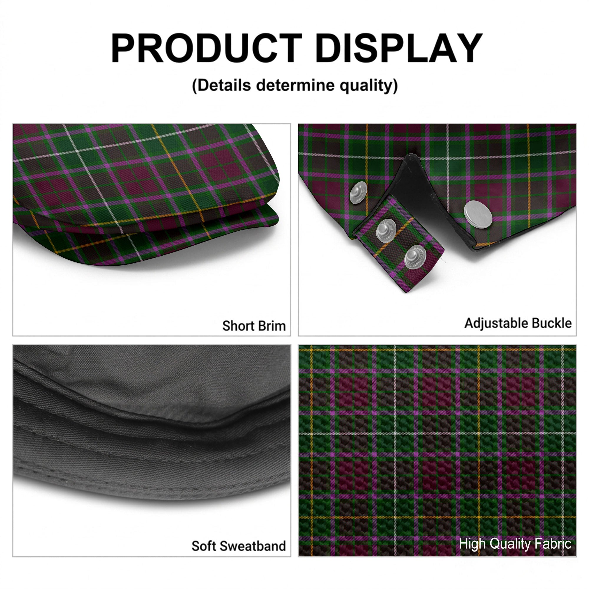 Crosbie Tartan Flat Caps