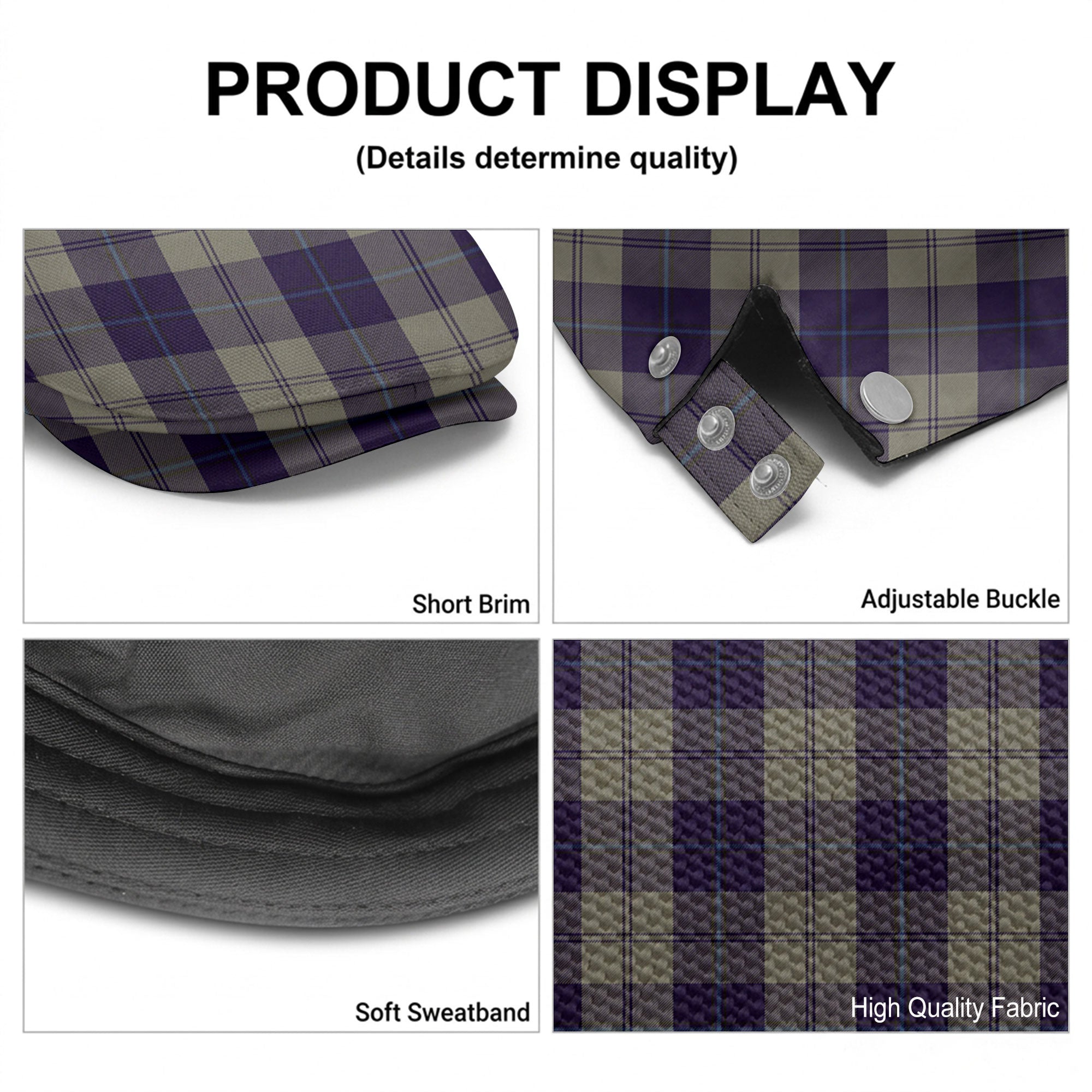 Cunningham Dress Blue Dancers Tartan Flat Caps