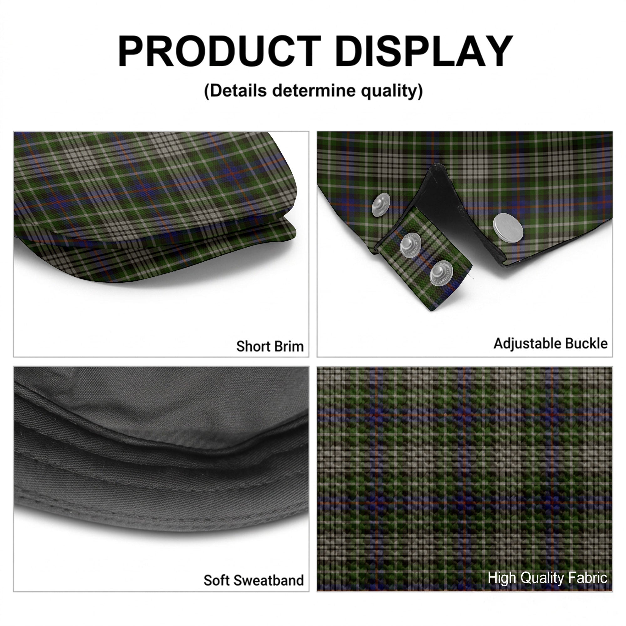 Davidson Tulloch Dress Tartan Flat Caps
