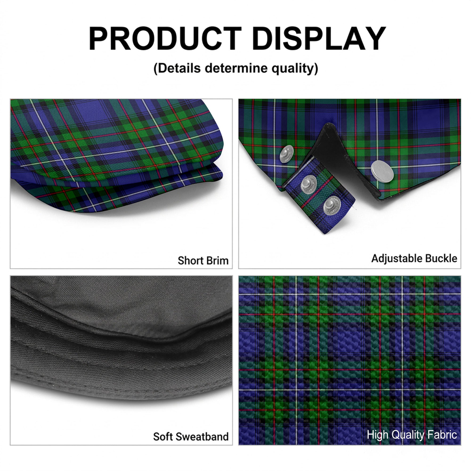 Donnachaidh Tartan Flat Caps
