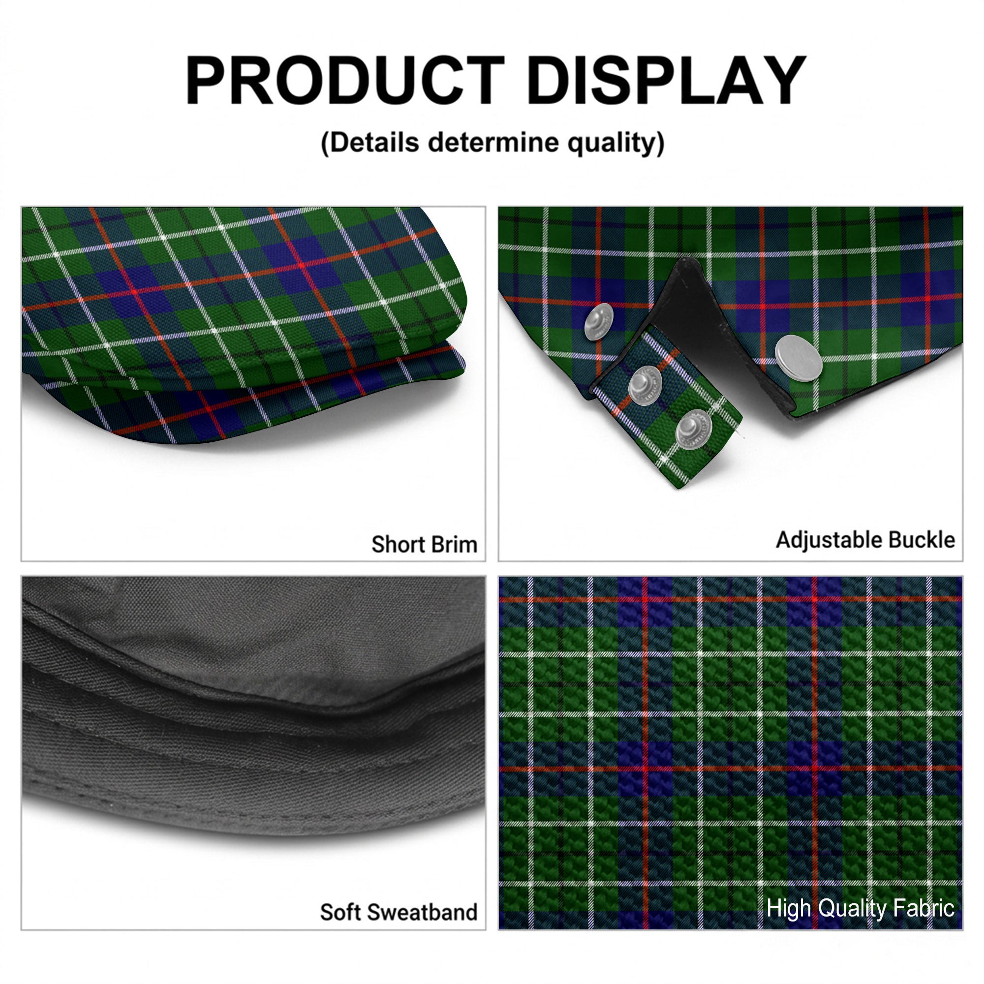 Duncan Modern Tartan Flat Caps