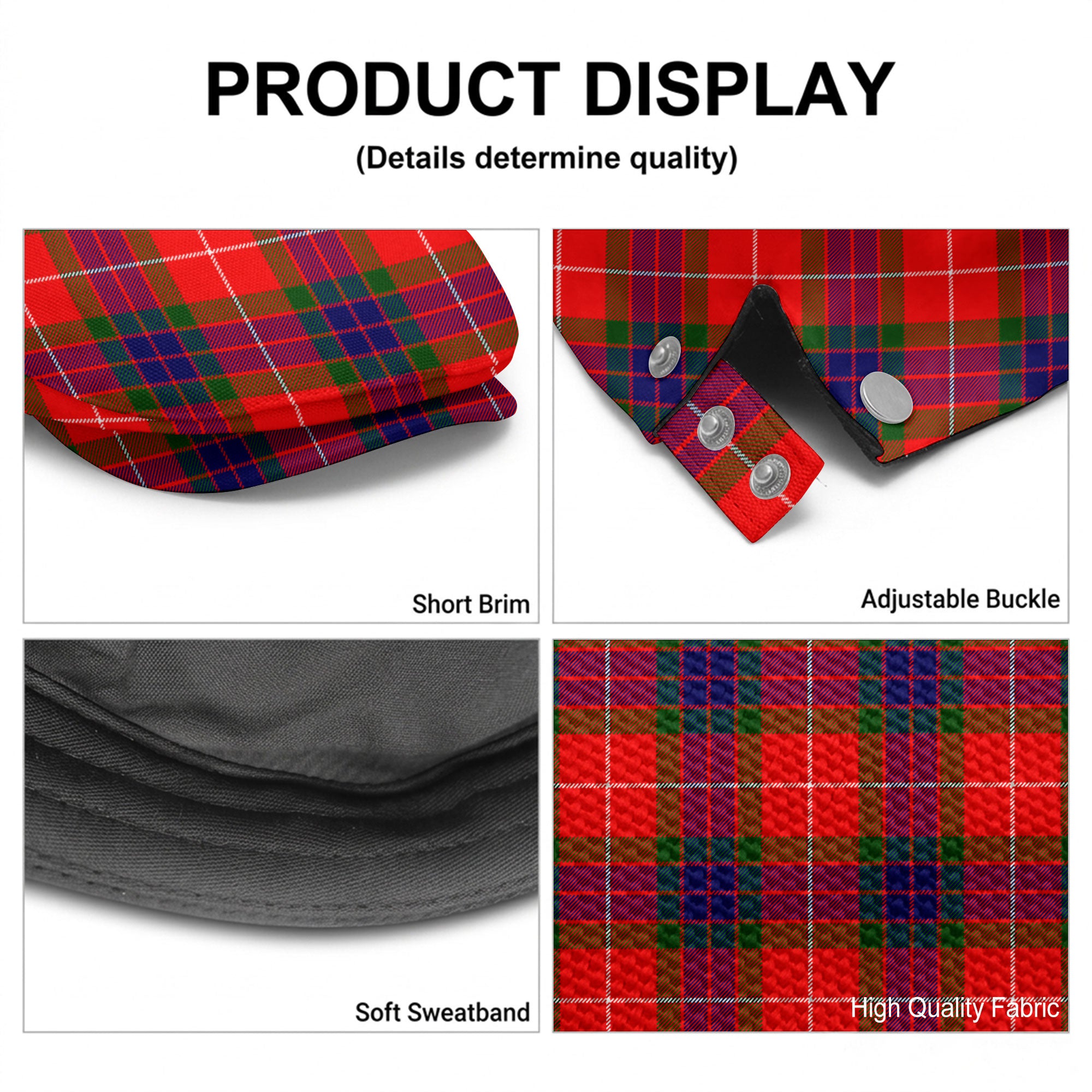 Fraser (of Lovat) Modern Tartan Flat Caps