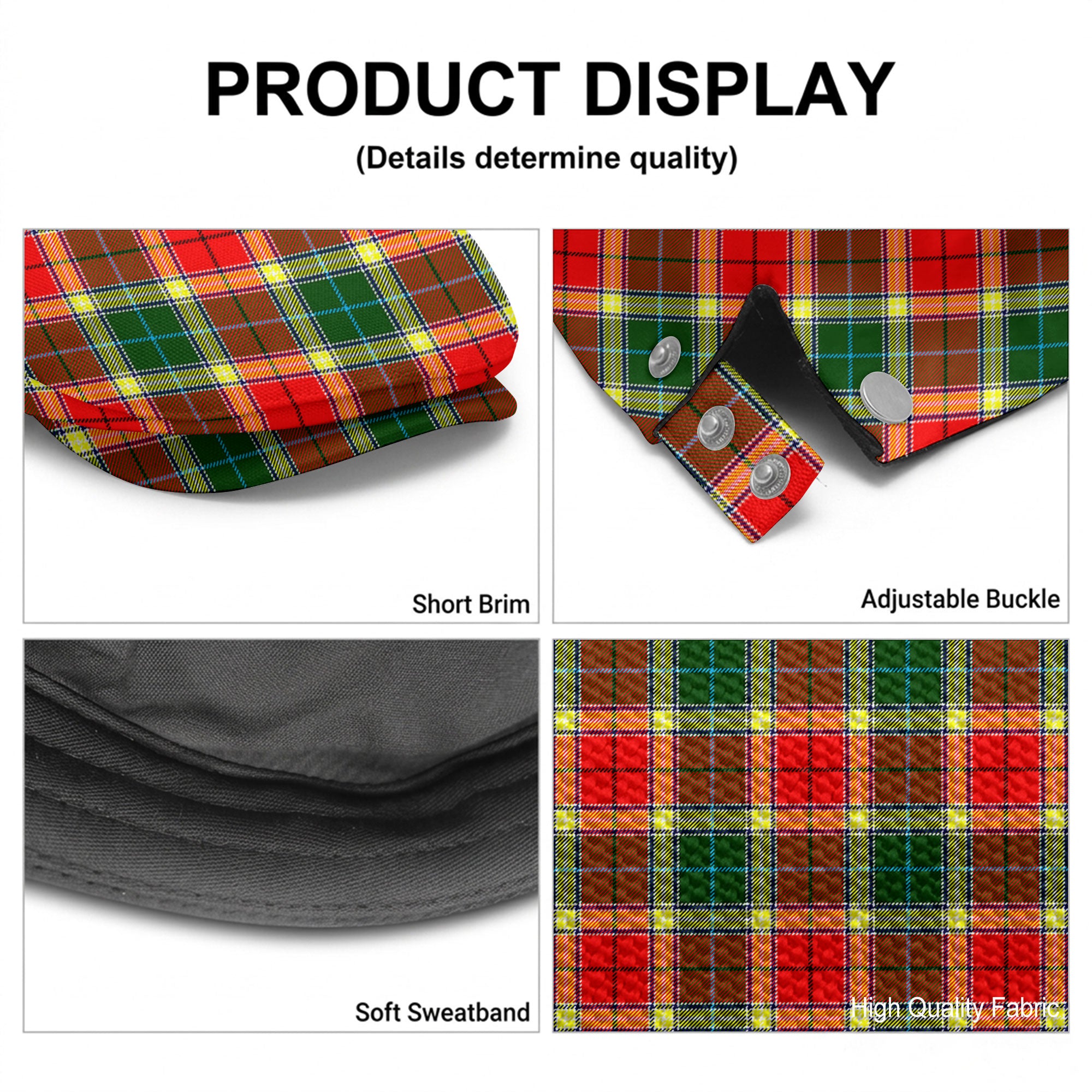 Gibson Tartan Flat Caps