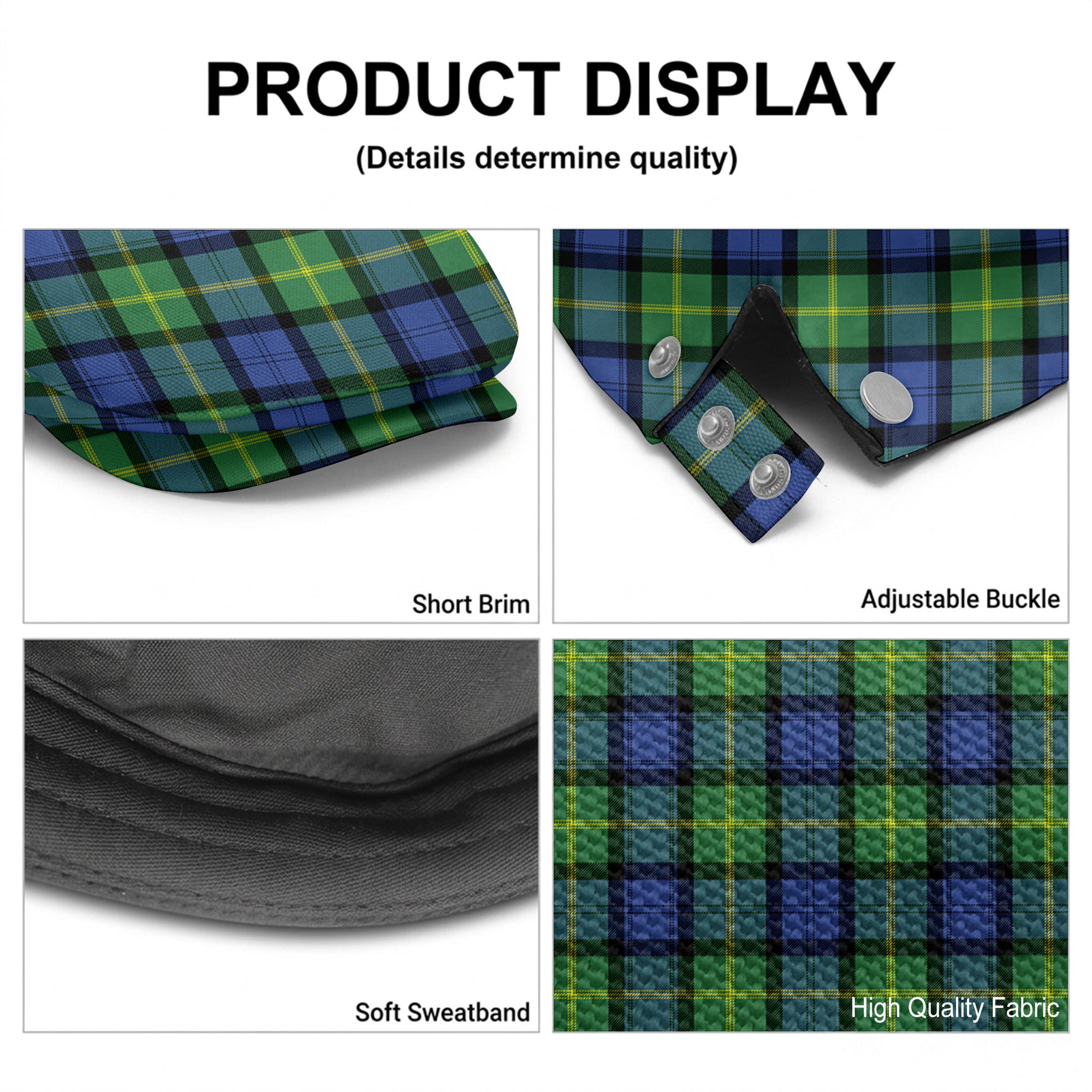 Gordon Old Ancient Tartan Flat Caps