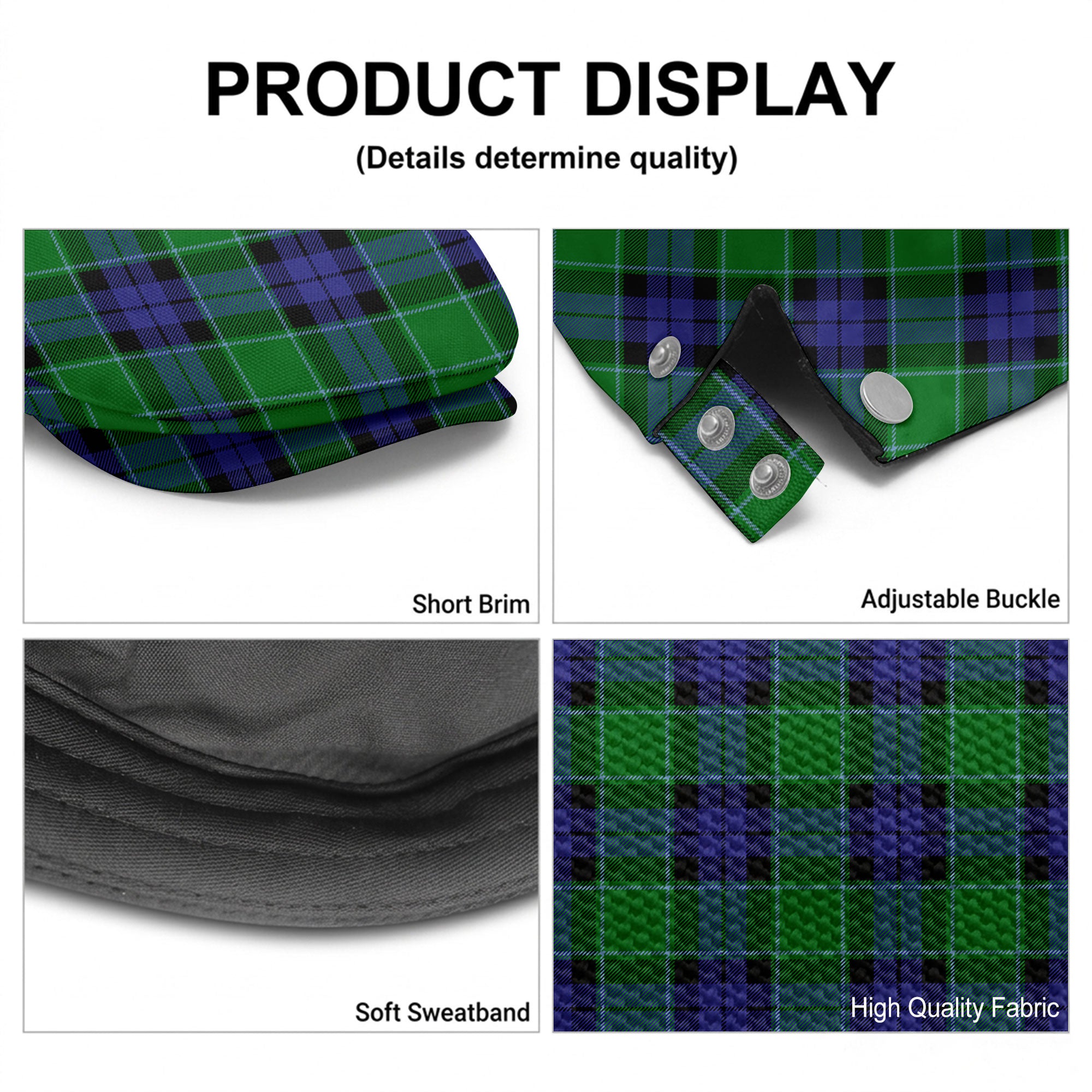 Graham of Menteith Modern Tartan Flat Caps