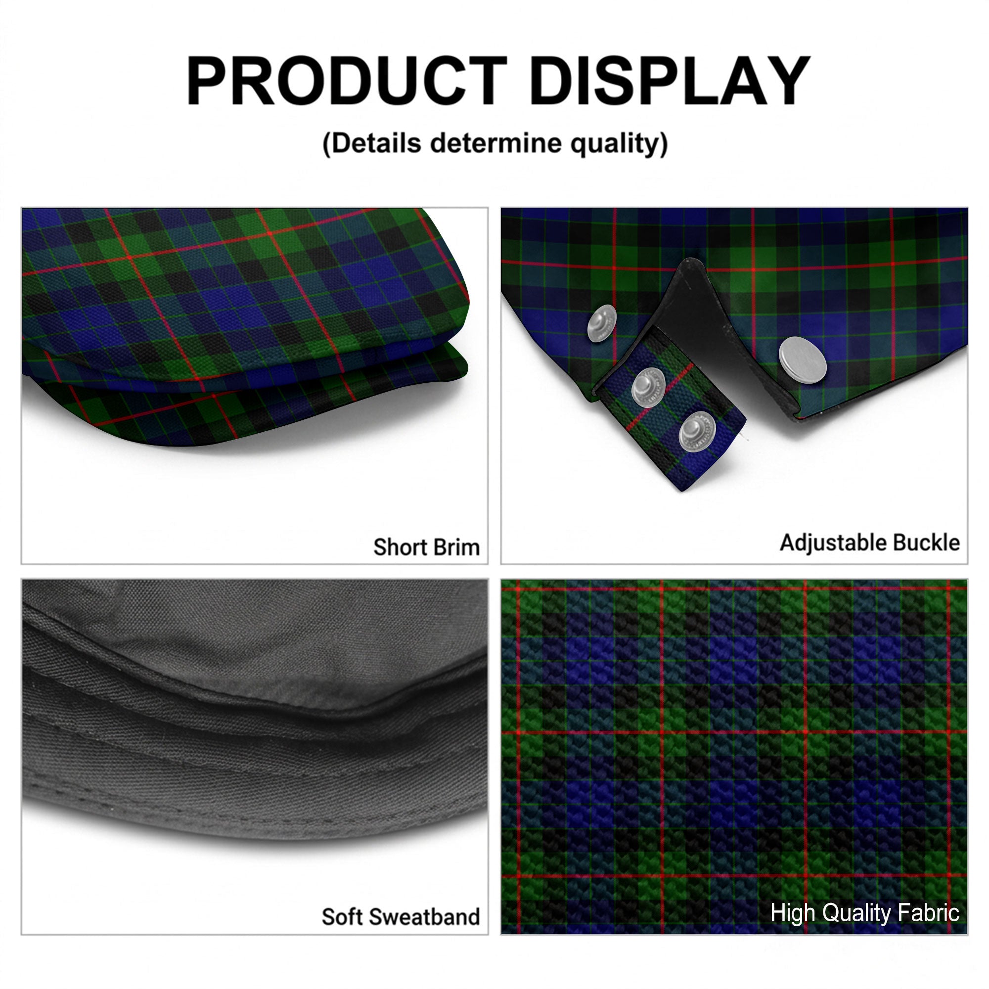 Gunn Modern Tartan Flat Caps